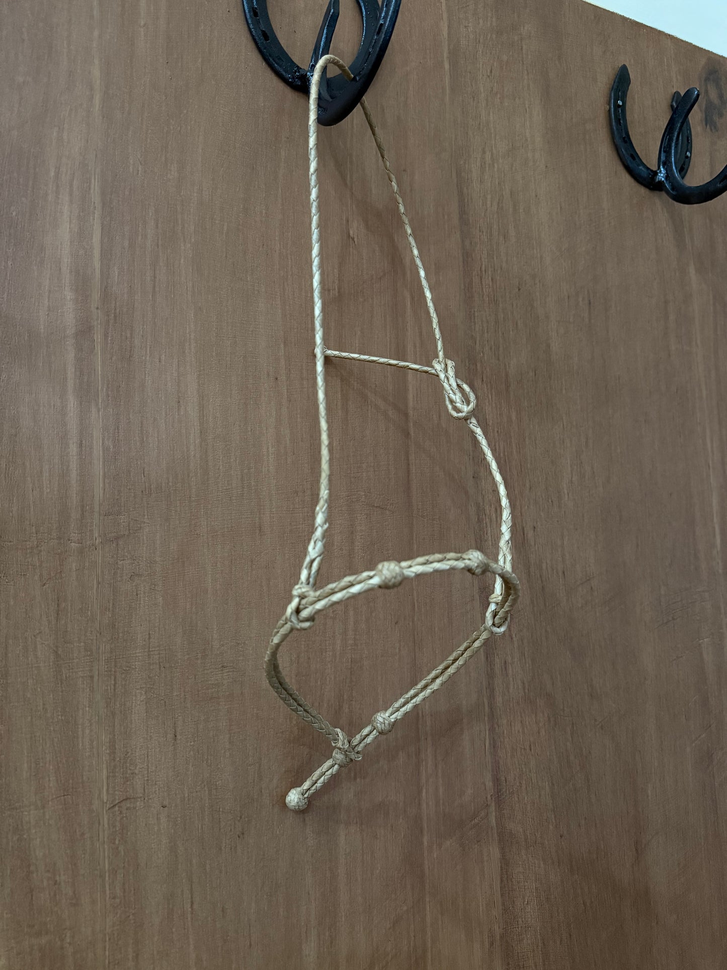 Doubled Braided Rawhide Cavesson