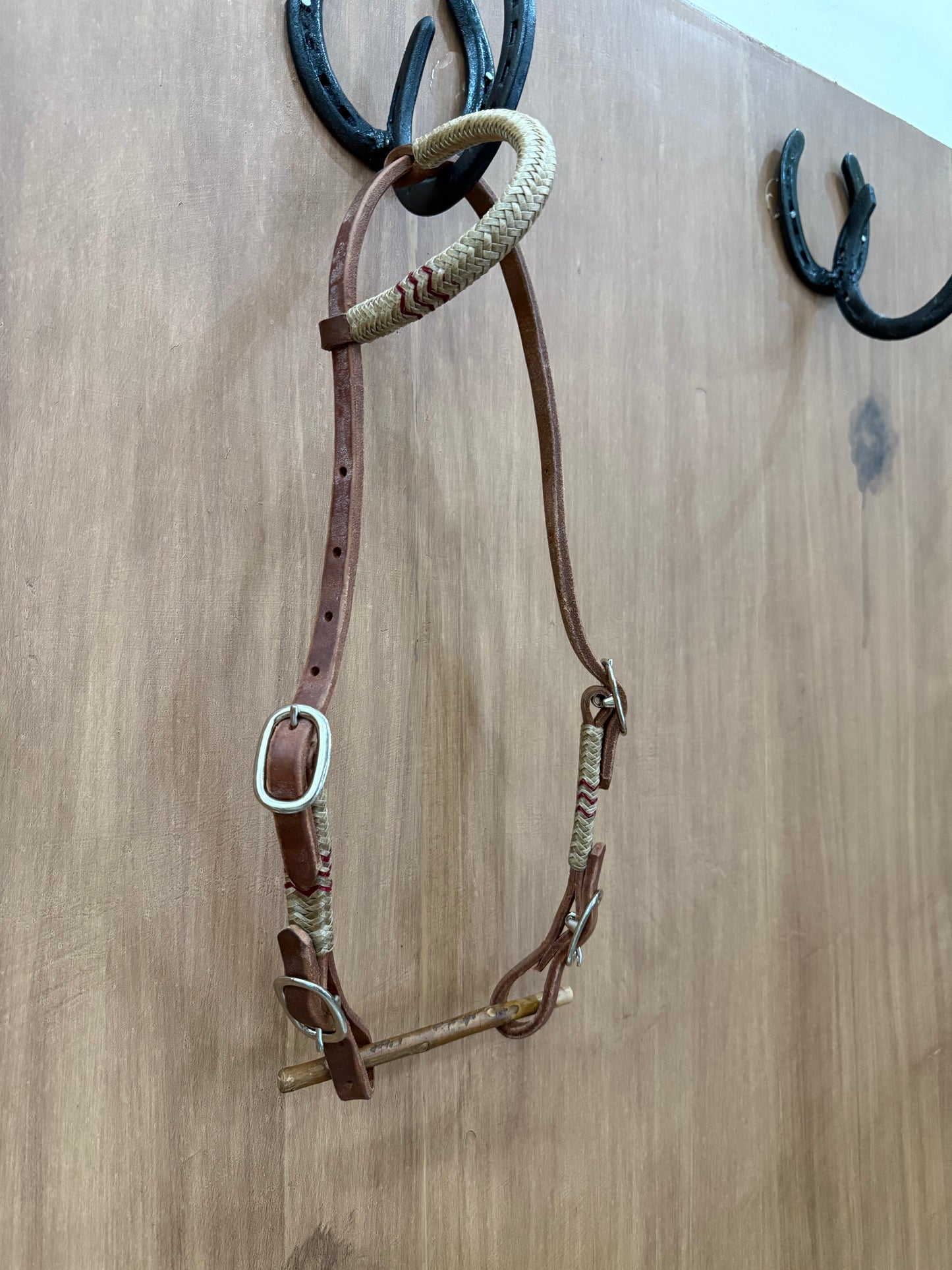 Rawhide one ear 4 buckles headstall