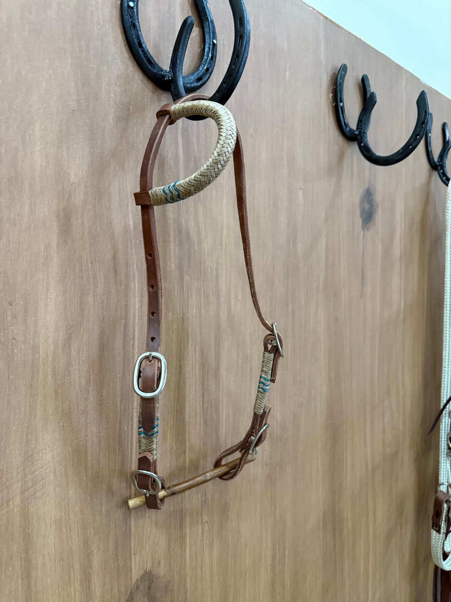 Rawhide one ear 4 buckles headstall