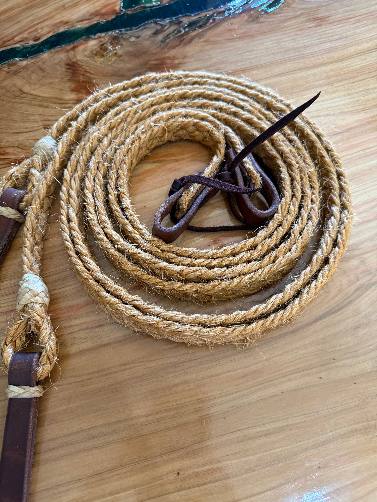 Braided Mecate Ixtle Reins