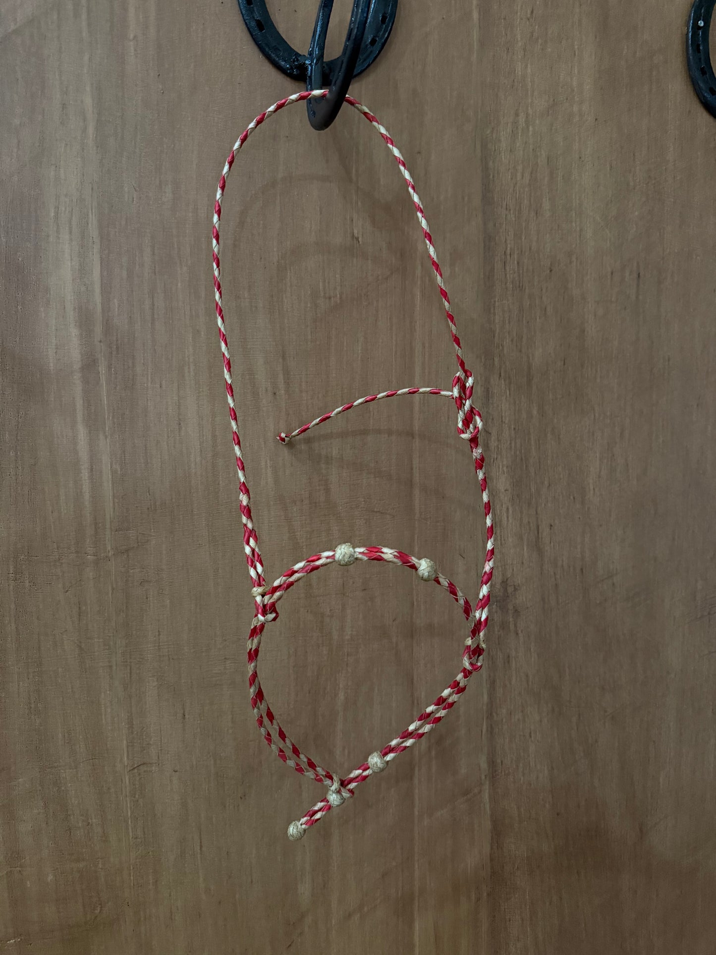 Doubled Braided Rawhide Cavesson