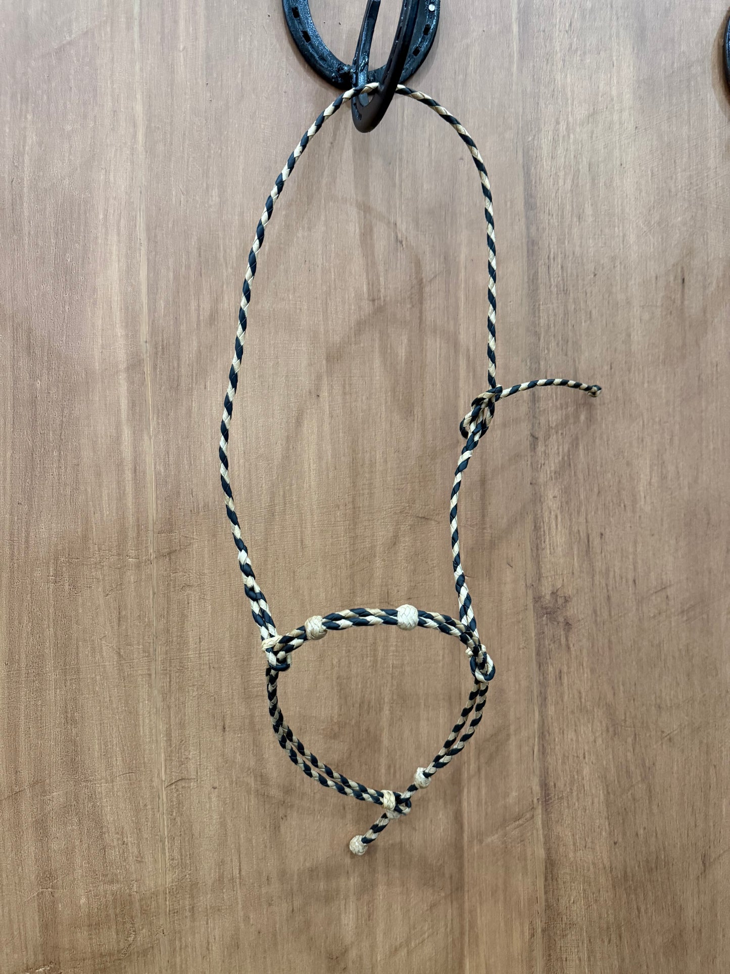 Doubled Braided Rawhide Cavesson