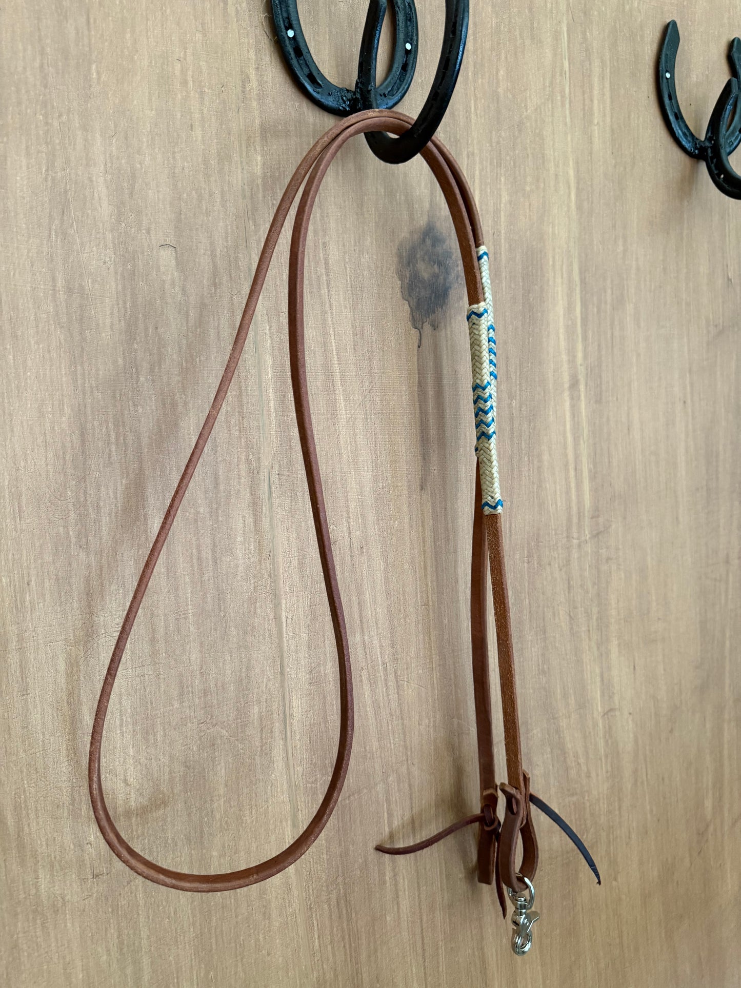 Rawhide roping reins