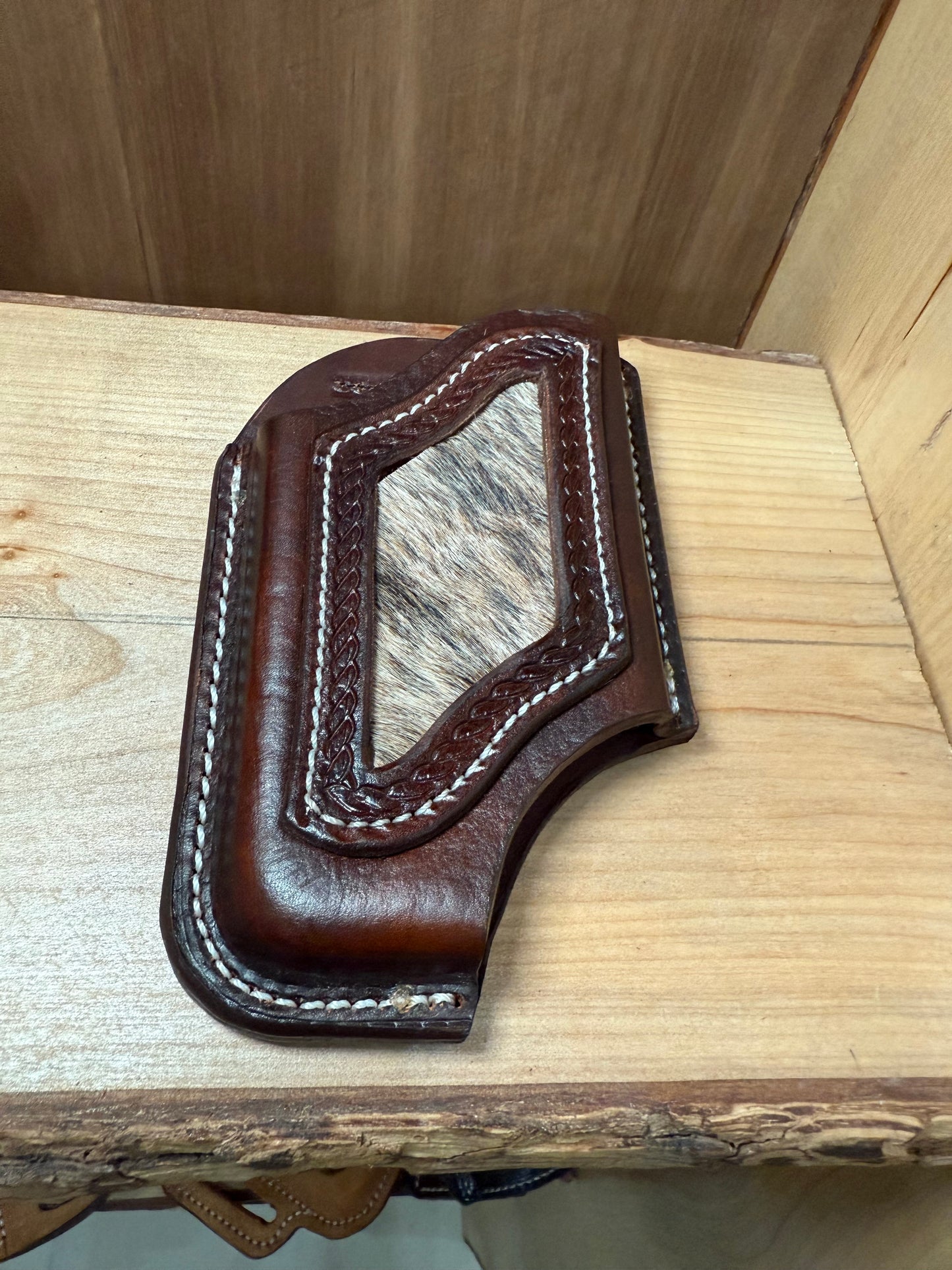 Calf hair western phone case