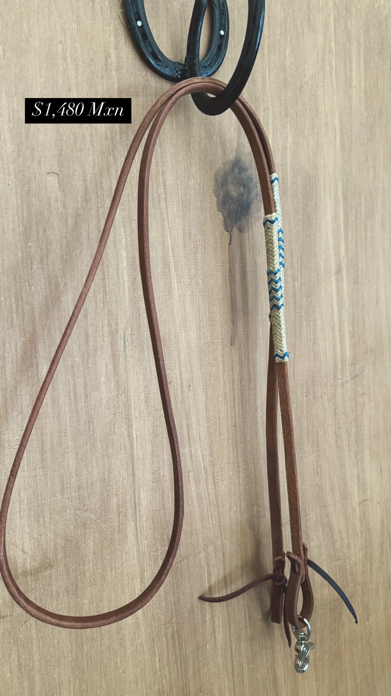 Rawhide roping reins