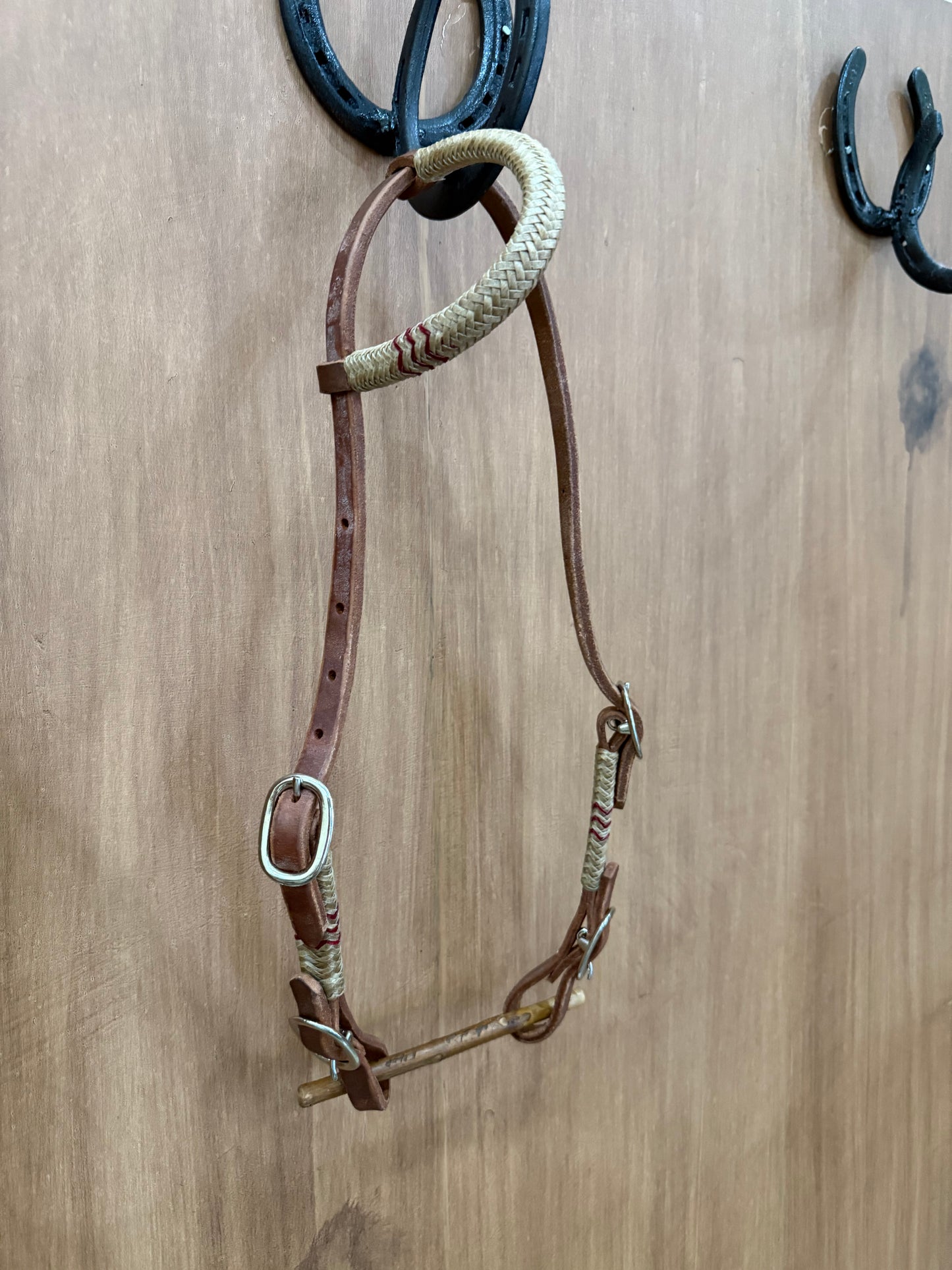 Rawhide one ear 4 buckles headstall
