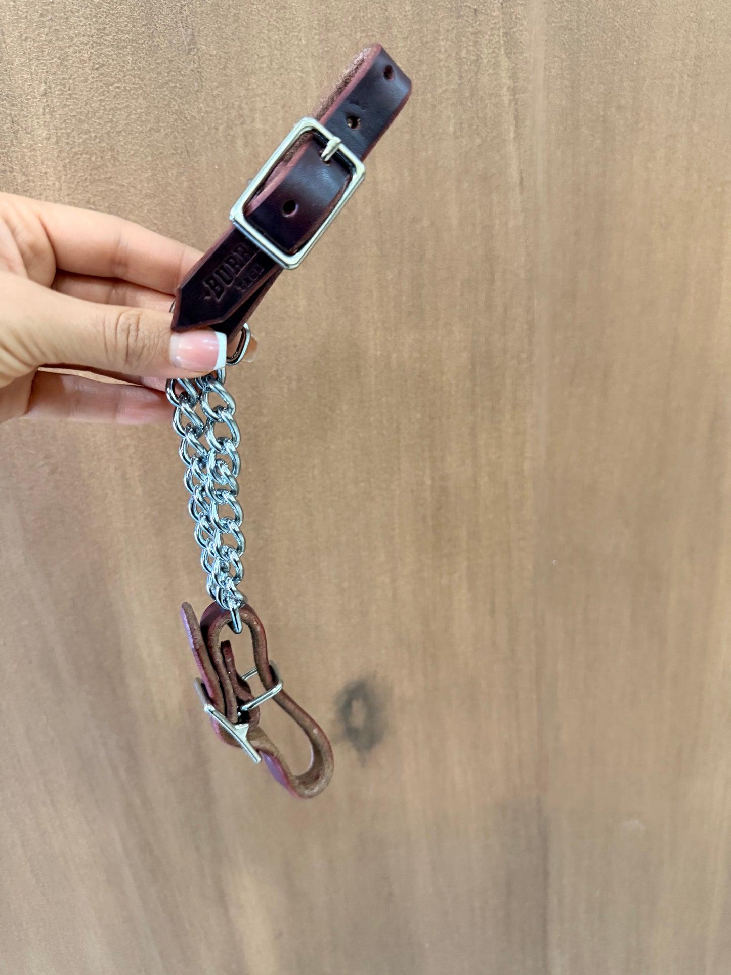 Double chain curb strap