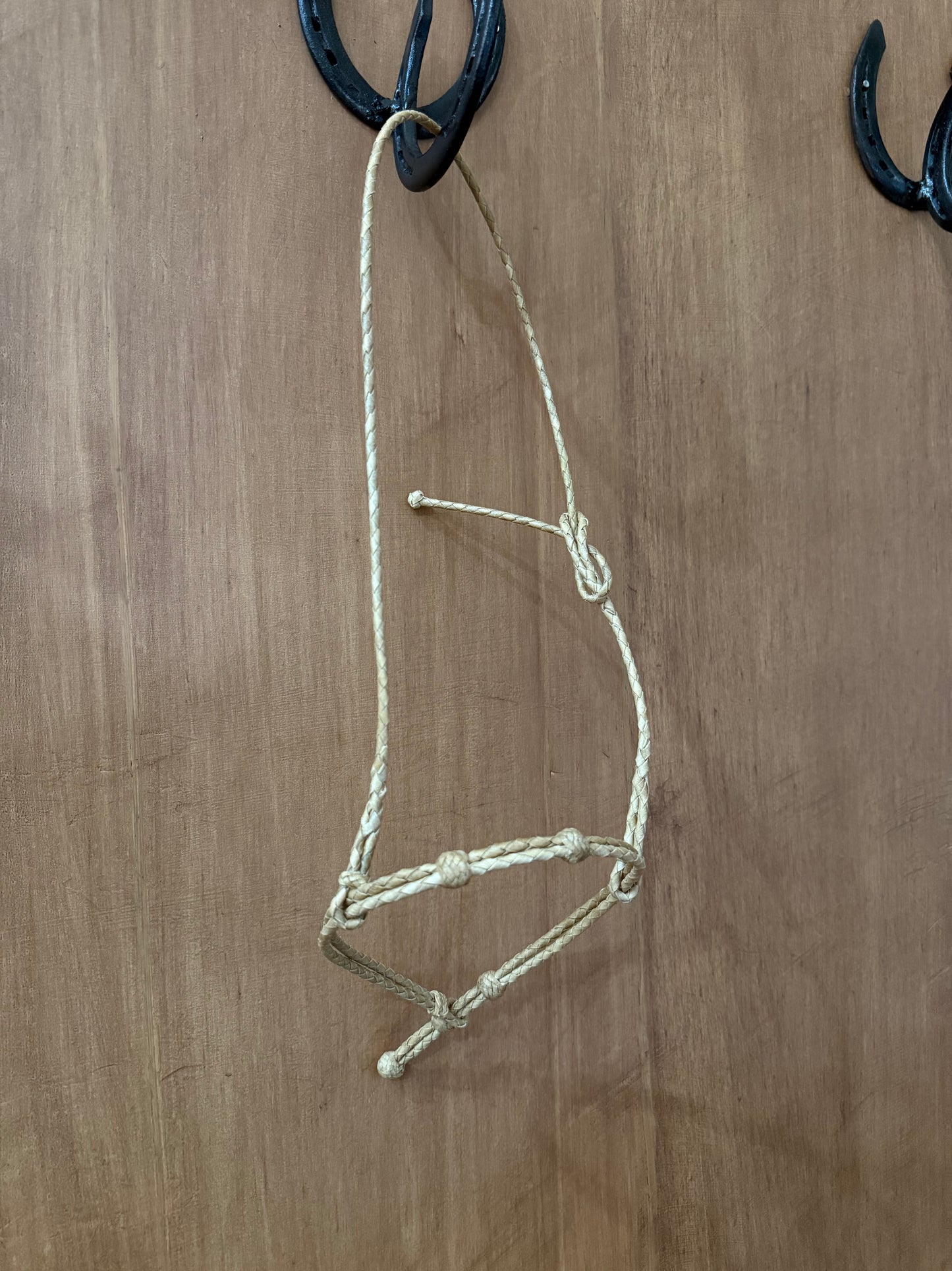 Doubled Braided Rawhide Cavesson