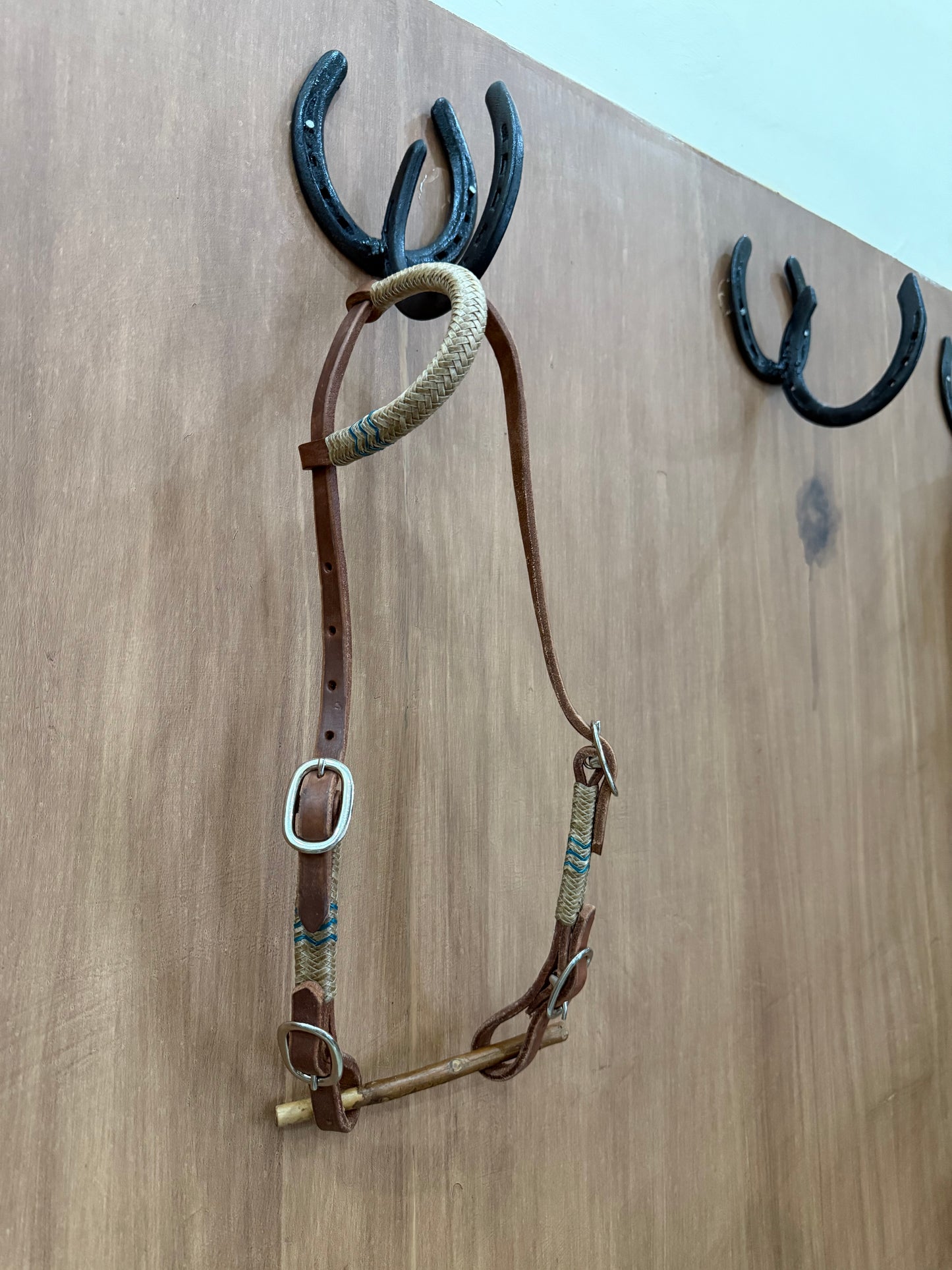 Rawhide one ear 4 buckles headstall