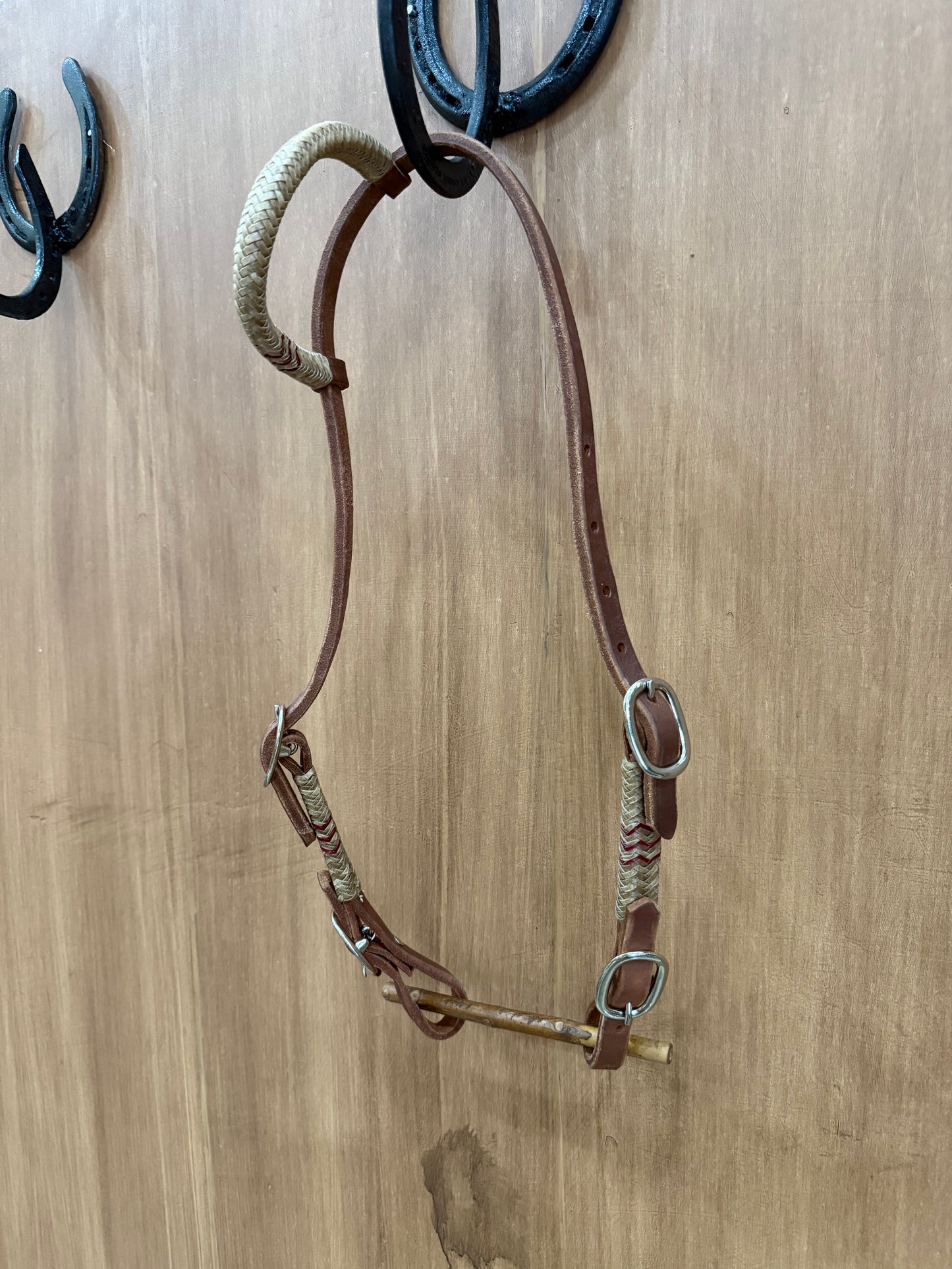 Rawhide one ear 4 buckles headstall