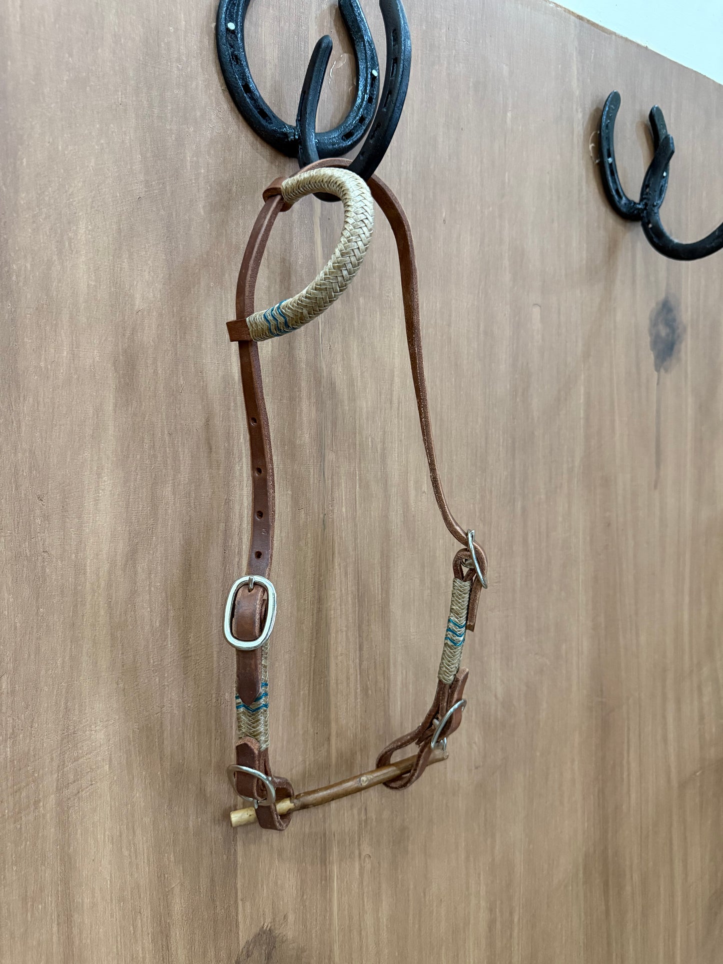 Rawhide one ear 4 buckles headstall
