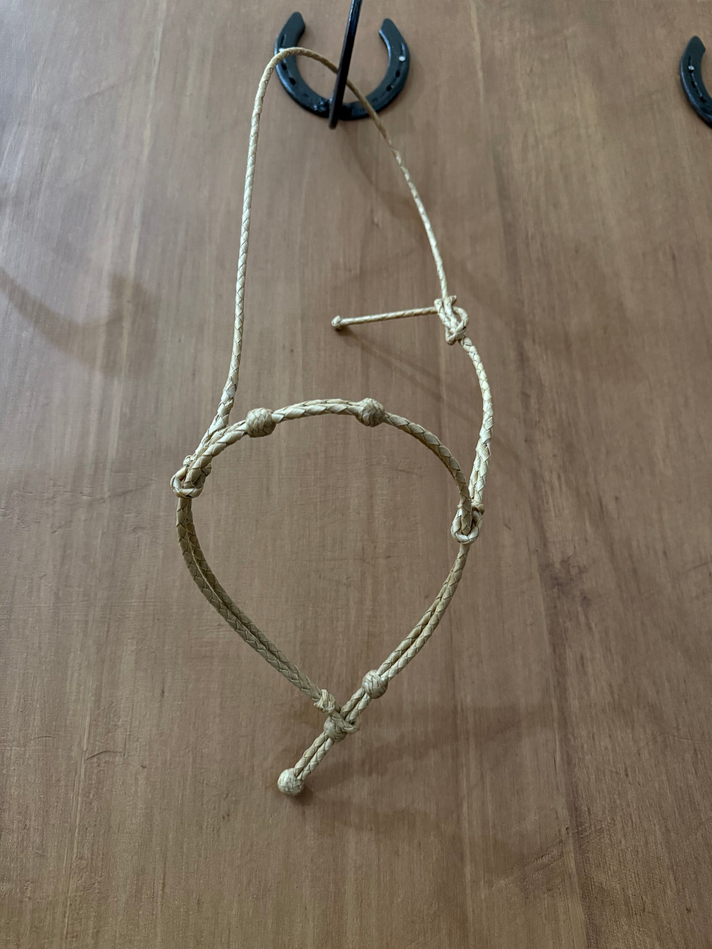 Doubled Braided Rawhide Cavesson