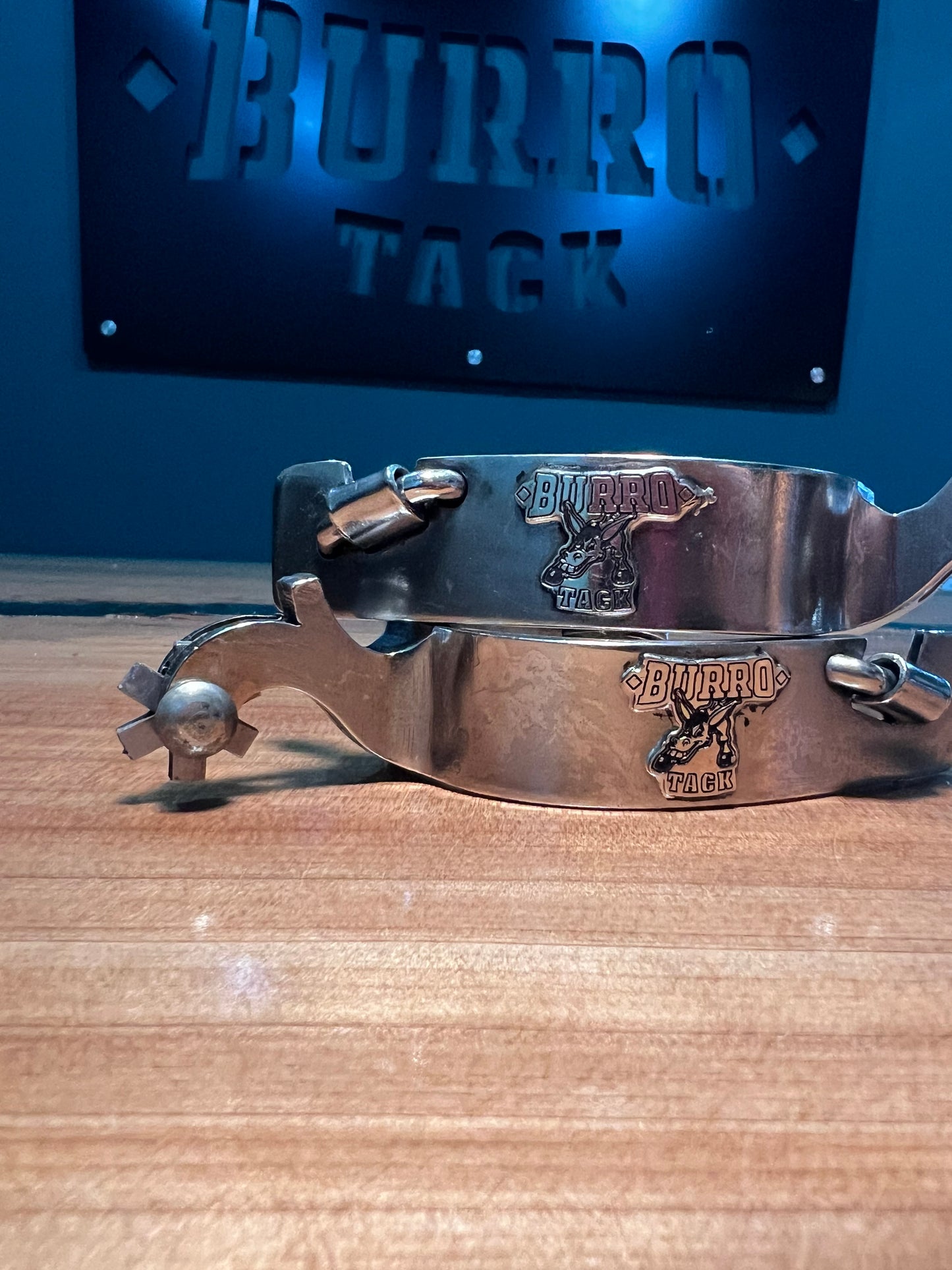 Burrotack inox cowboy men’s spurs 02