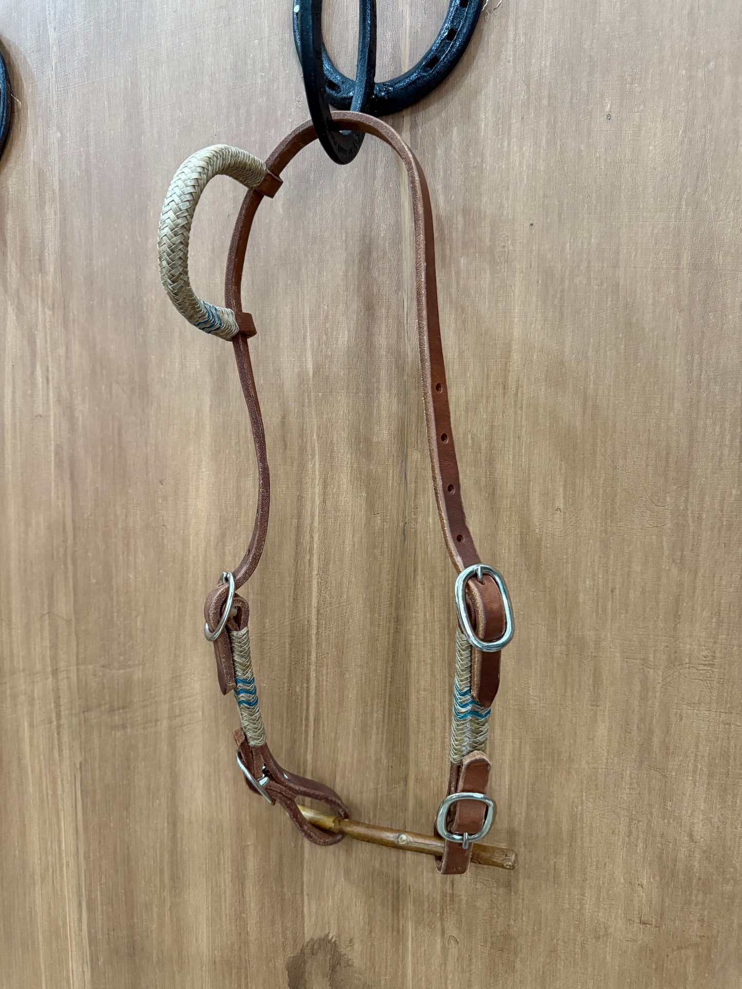Rawhide one ear 4 buckles headstall