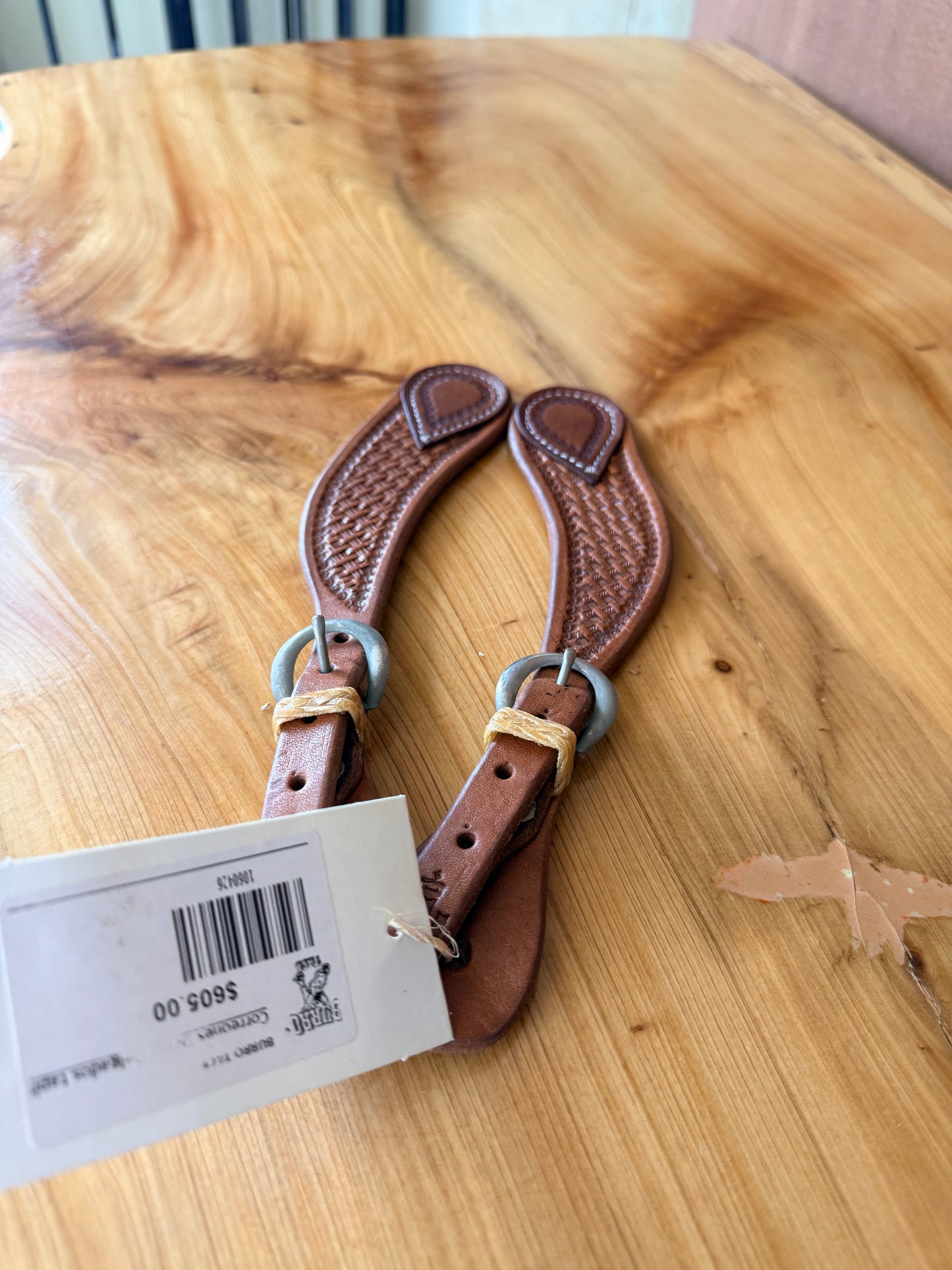 Basket Stamp Spur Straps 26