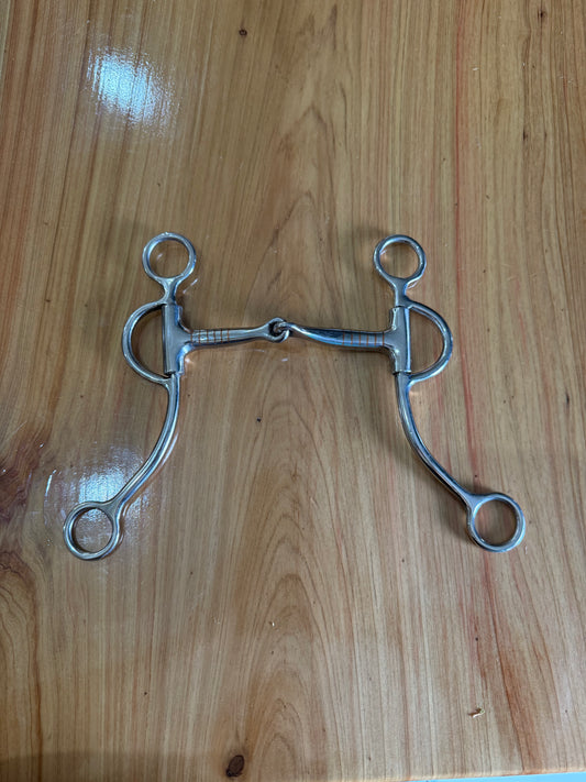 Horse breaking bit jointed mouth bit