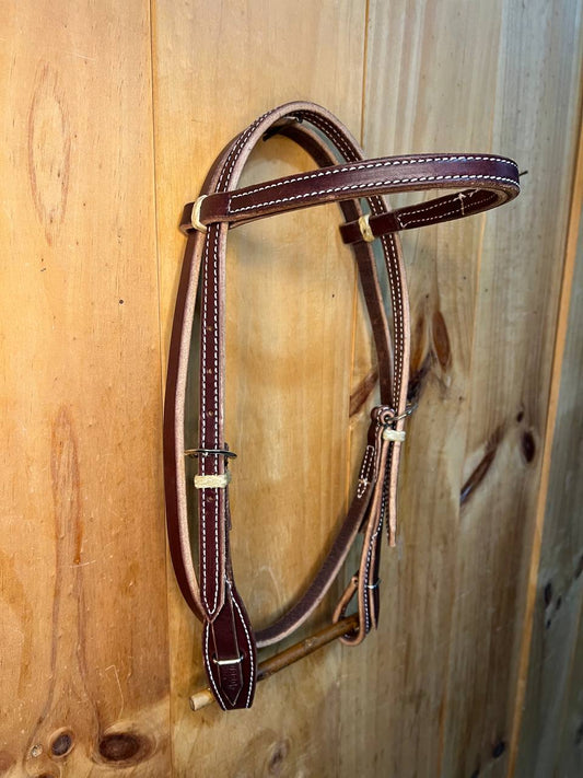 Quick Change Browband Latigo Leather Headstalls