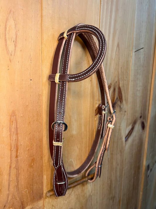 One Ear Headstall with Throatlatch and Quick Change