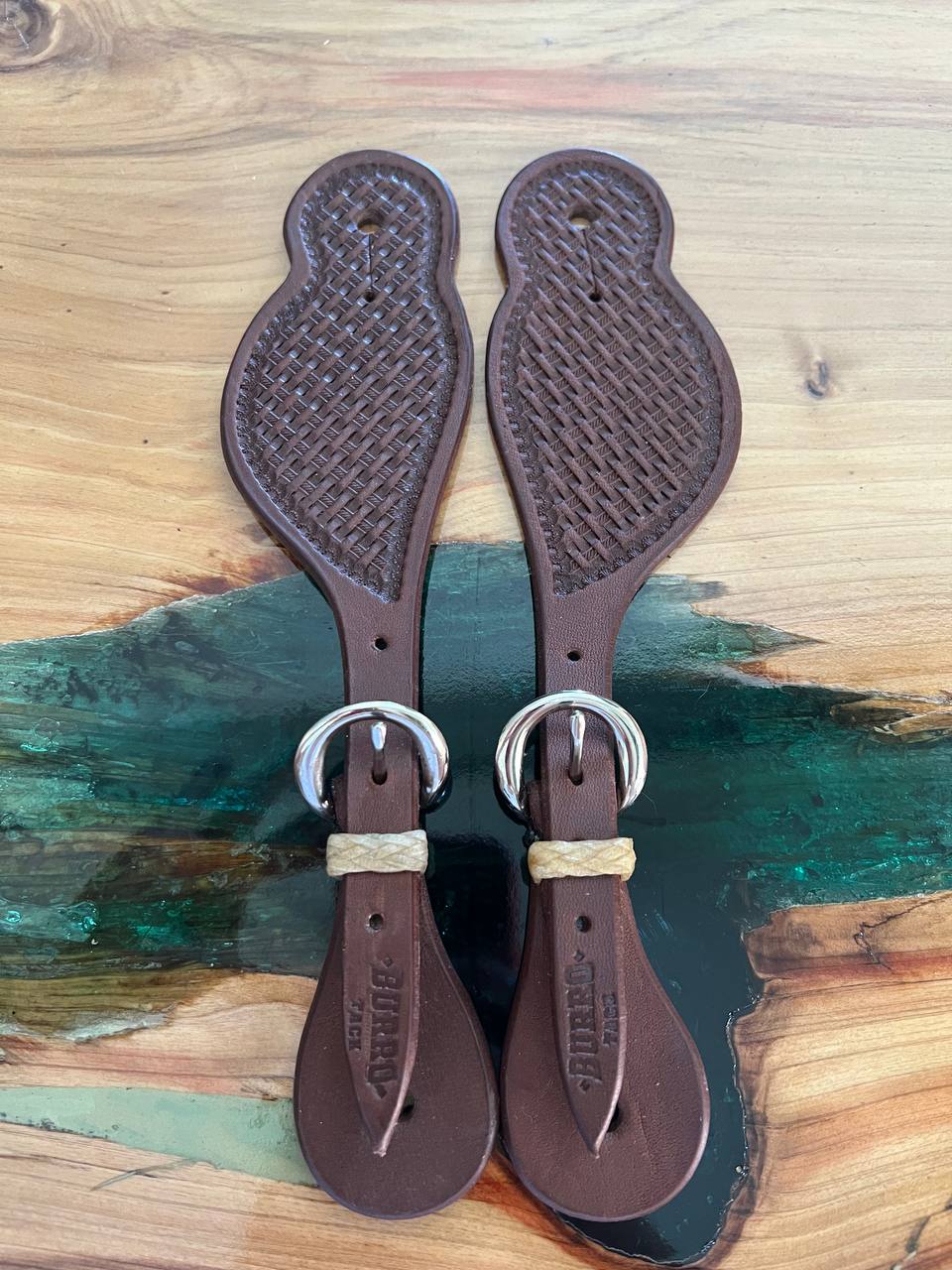Basket Stamp Spur Straps 17