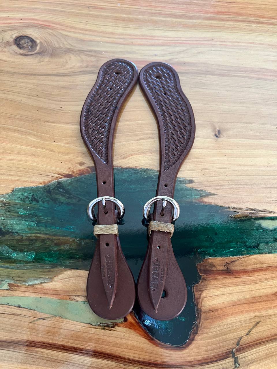 Basket Stamp Spur Straps 26