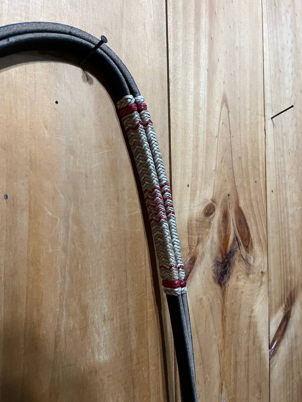 Rawhide Roping Black Harness leather reins