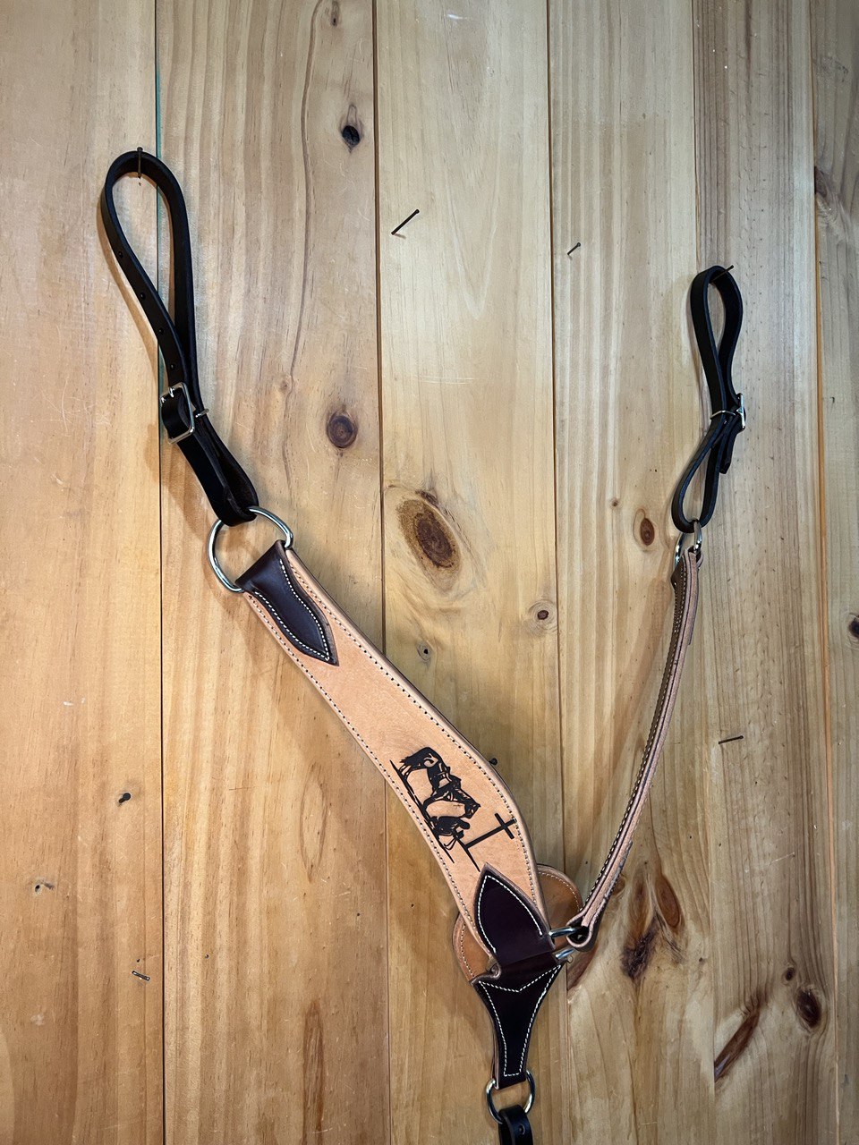Praying COWBOY Roper Breast Collar