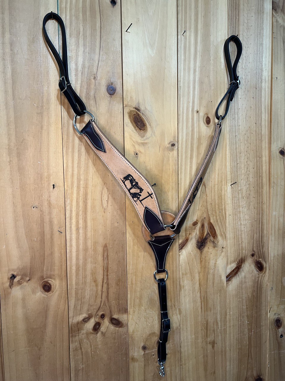 Praying COWBOY Roper Breast Collar