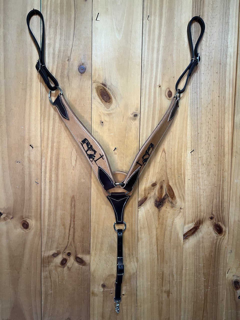 Praying COWBOY Roper Breast Collar