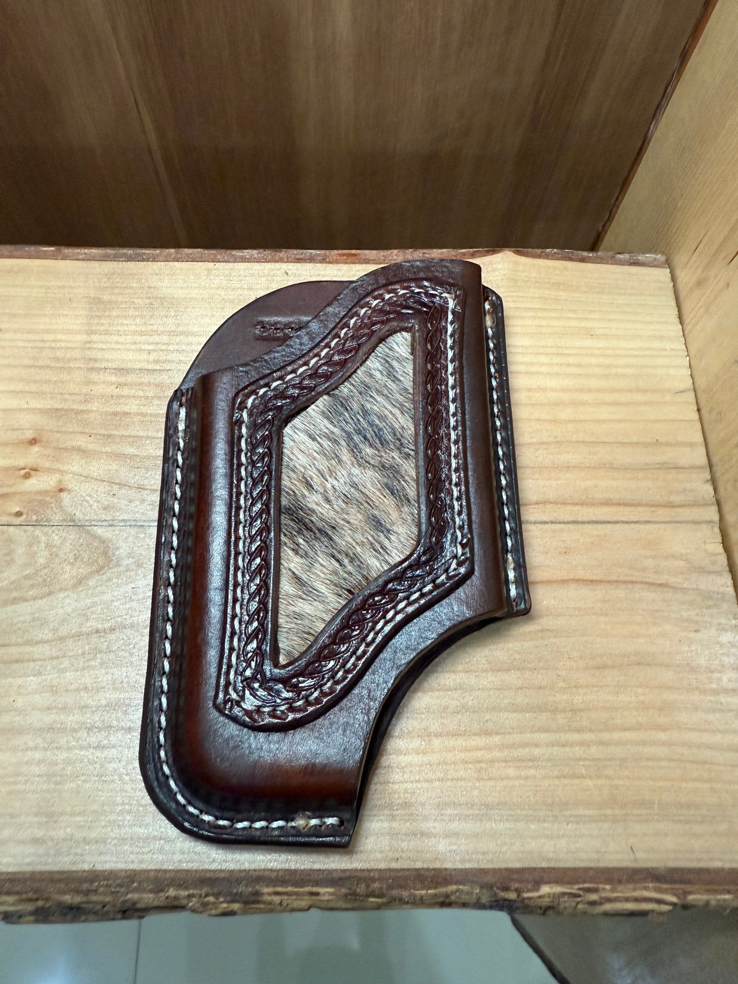 Calf hair western phone case