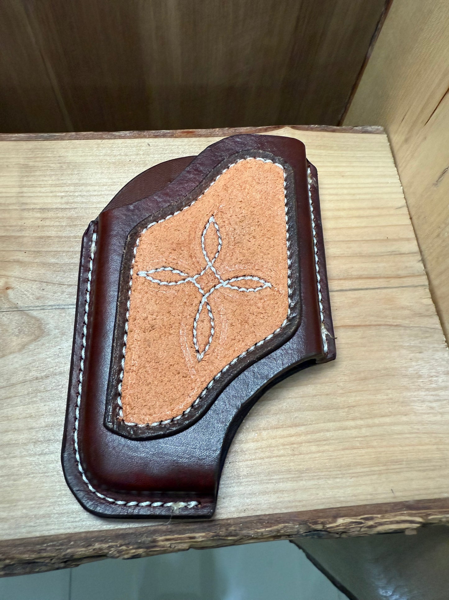 Cowhide western phone case