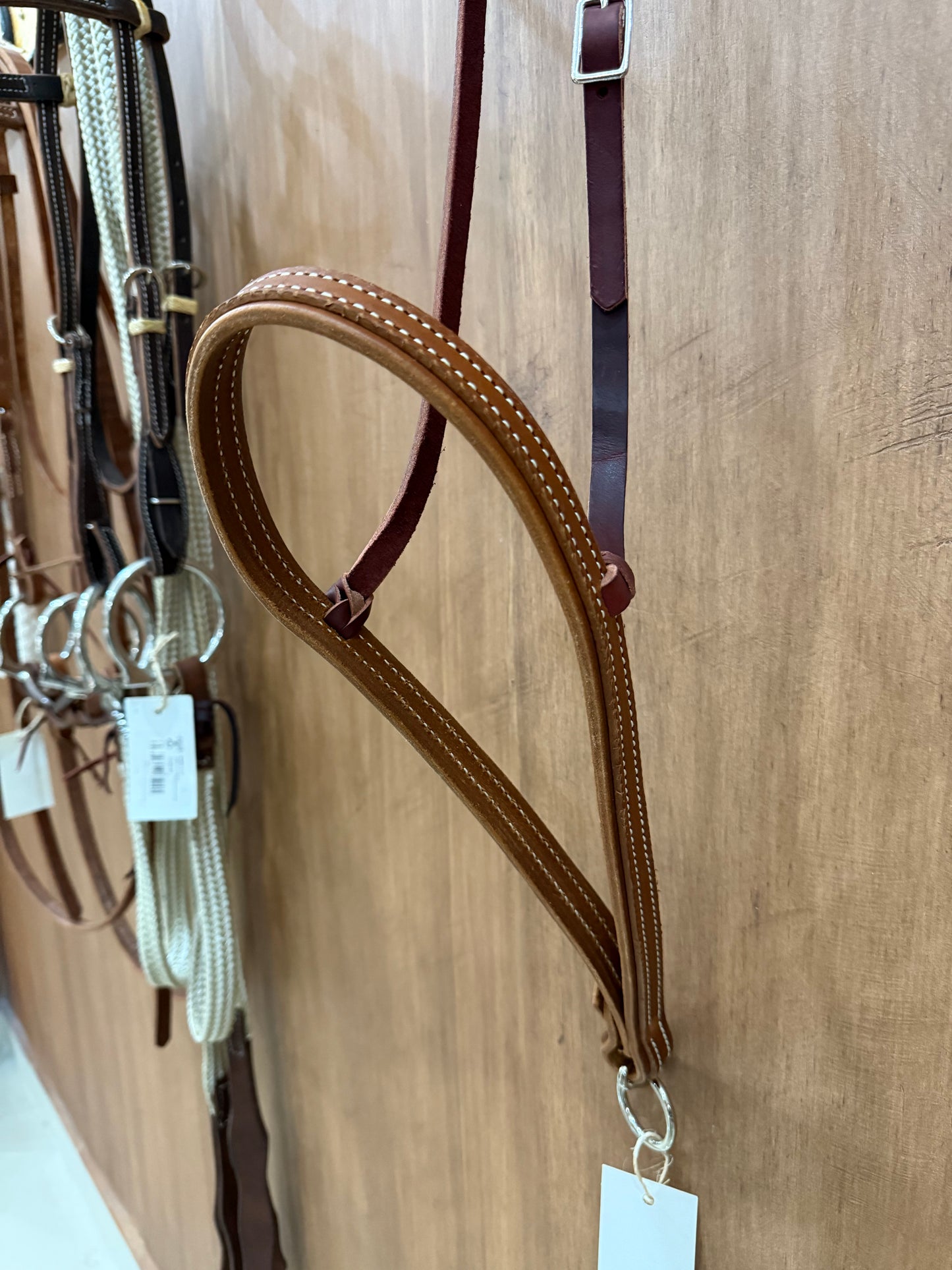 1” over lay leather nose band