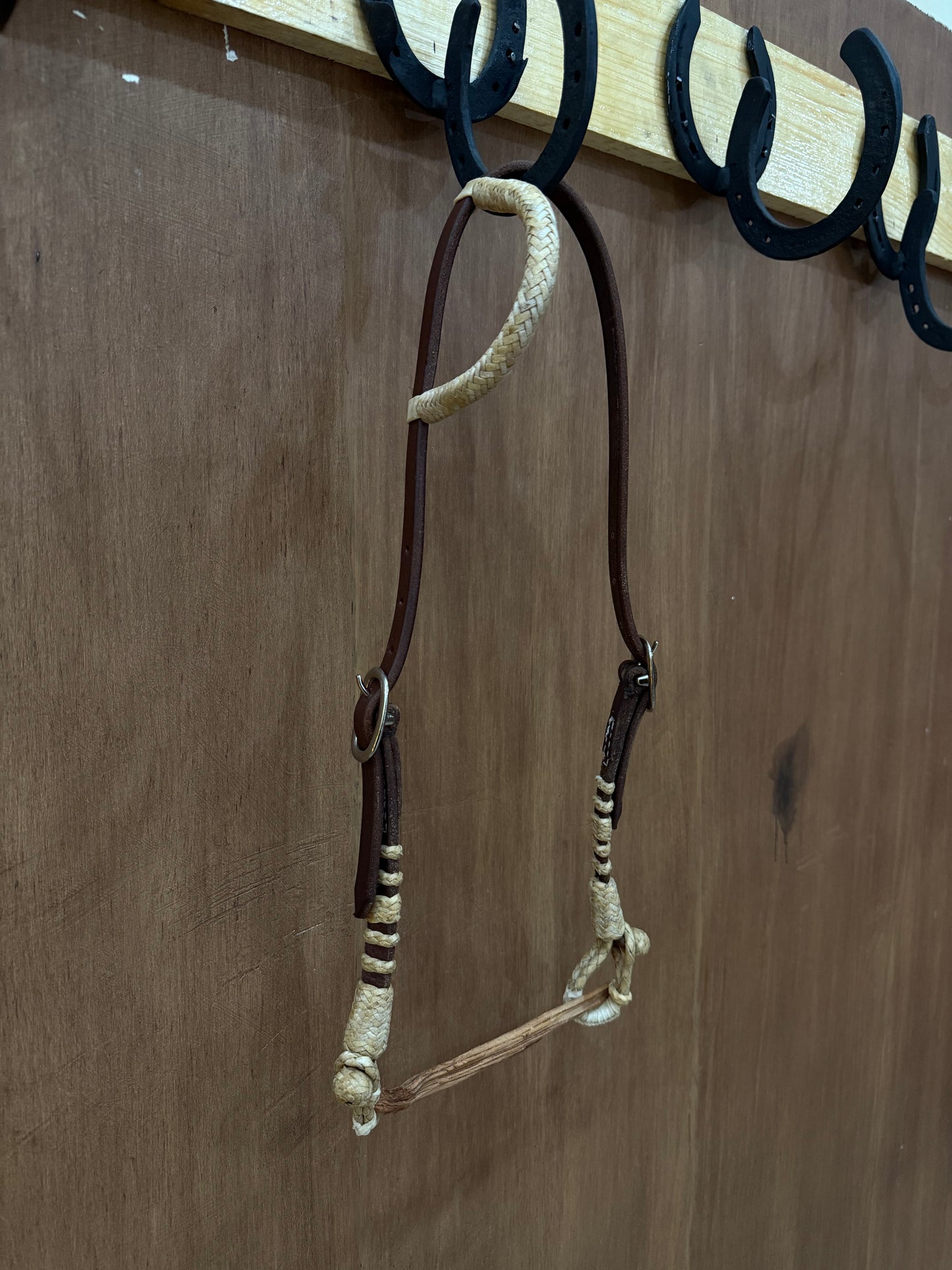 One ear two buckles rawhide ends headstalls