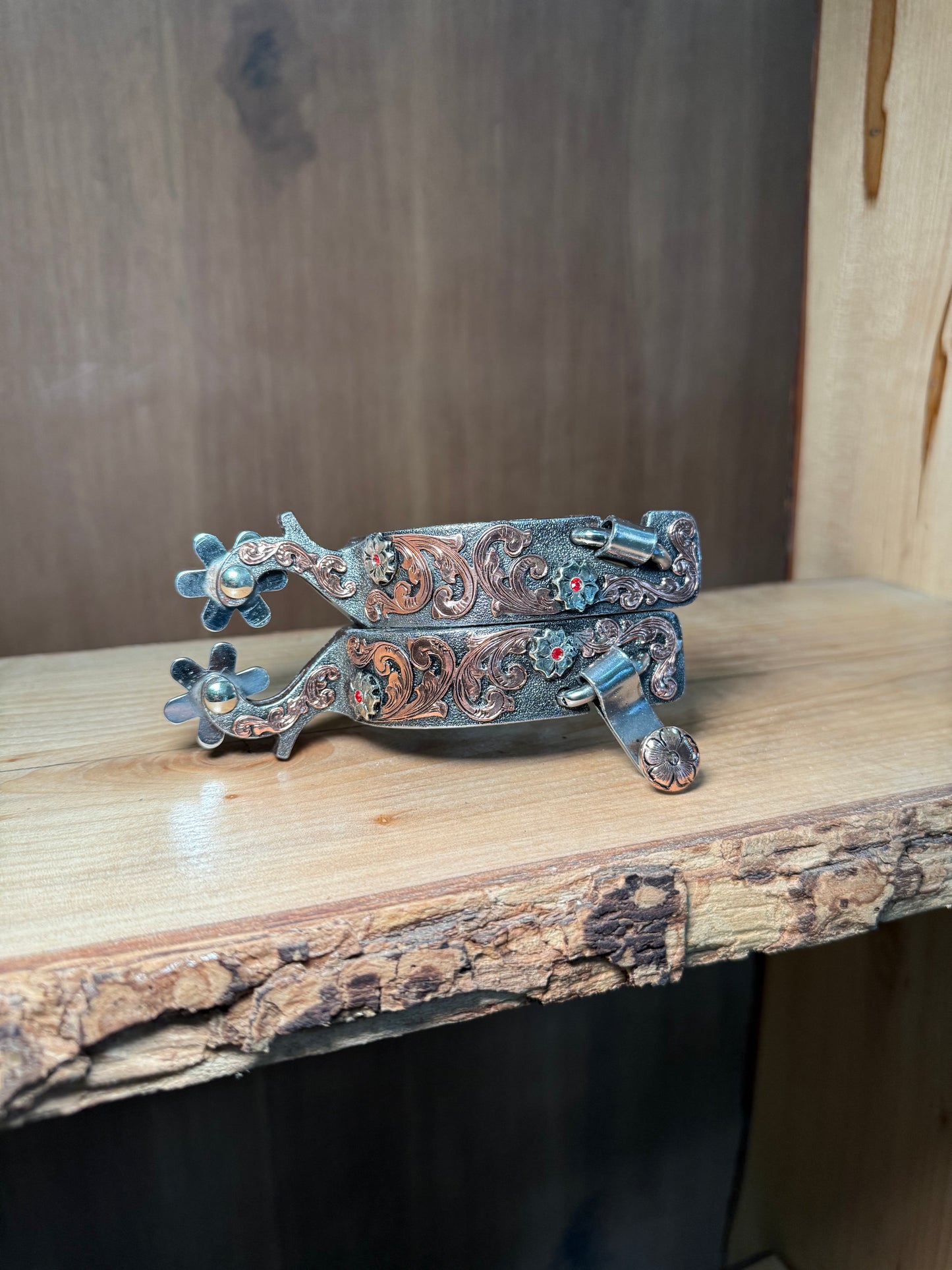 Ladies spurs 6 rose gold