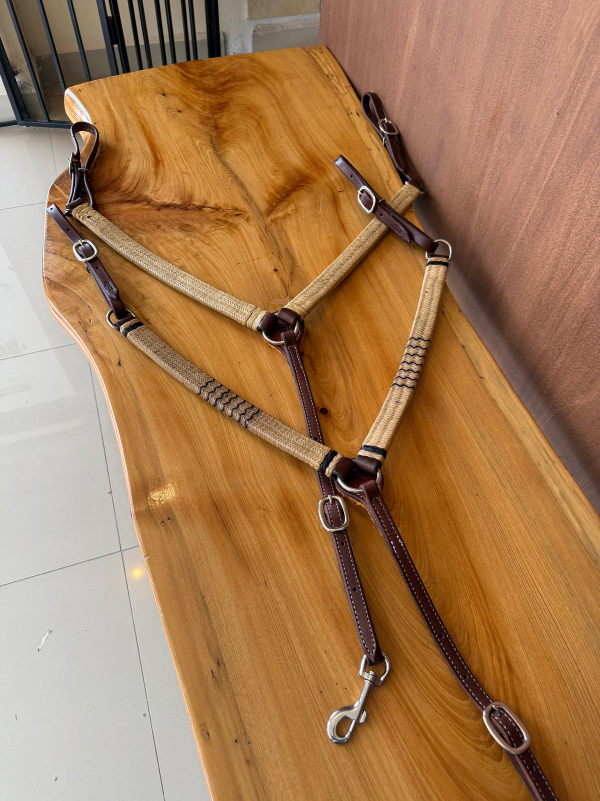 Rawhide breast collar