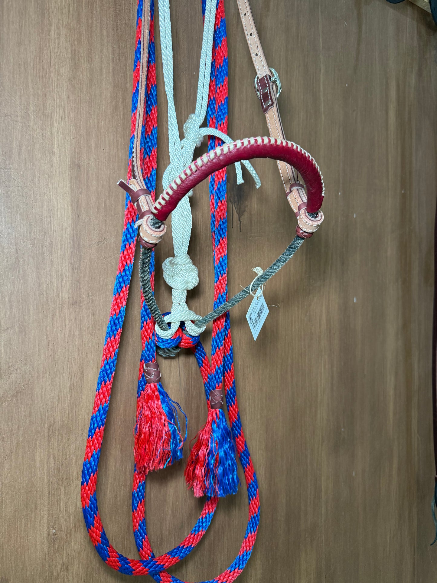 Red & blue Hackamore