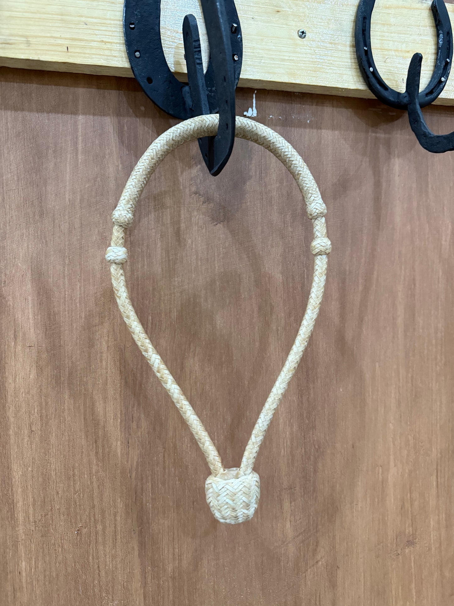 Natural 5/16” rawhide braided bosal
