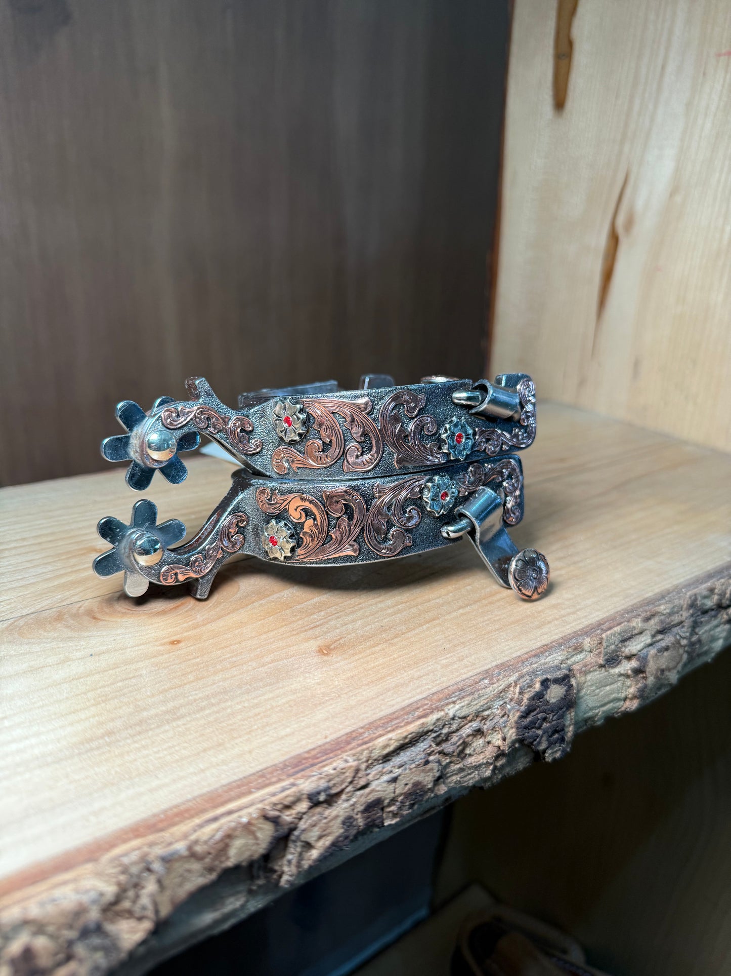 Ladies spurs 6 rose gold