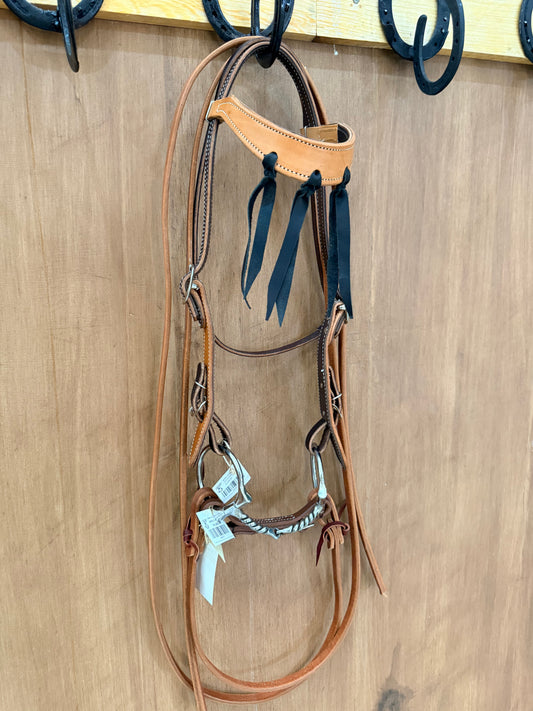 Old Timer Headstall Twisted Snaffle