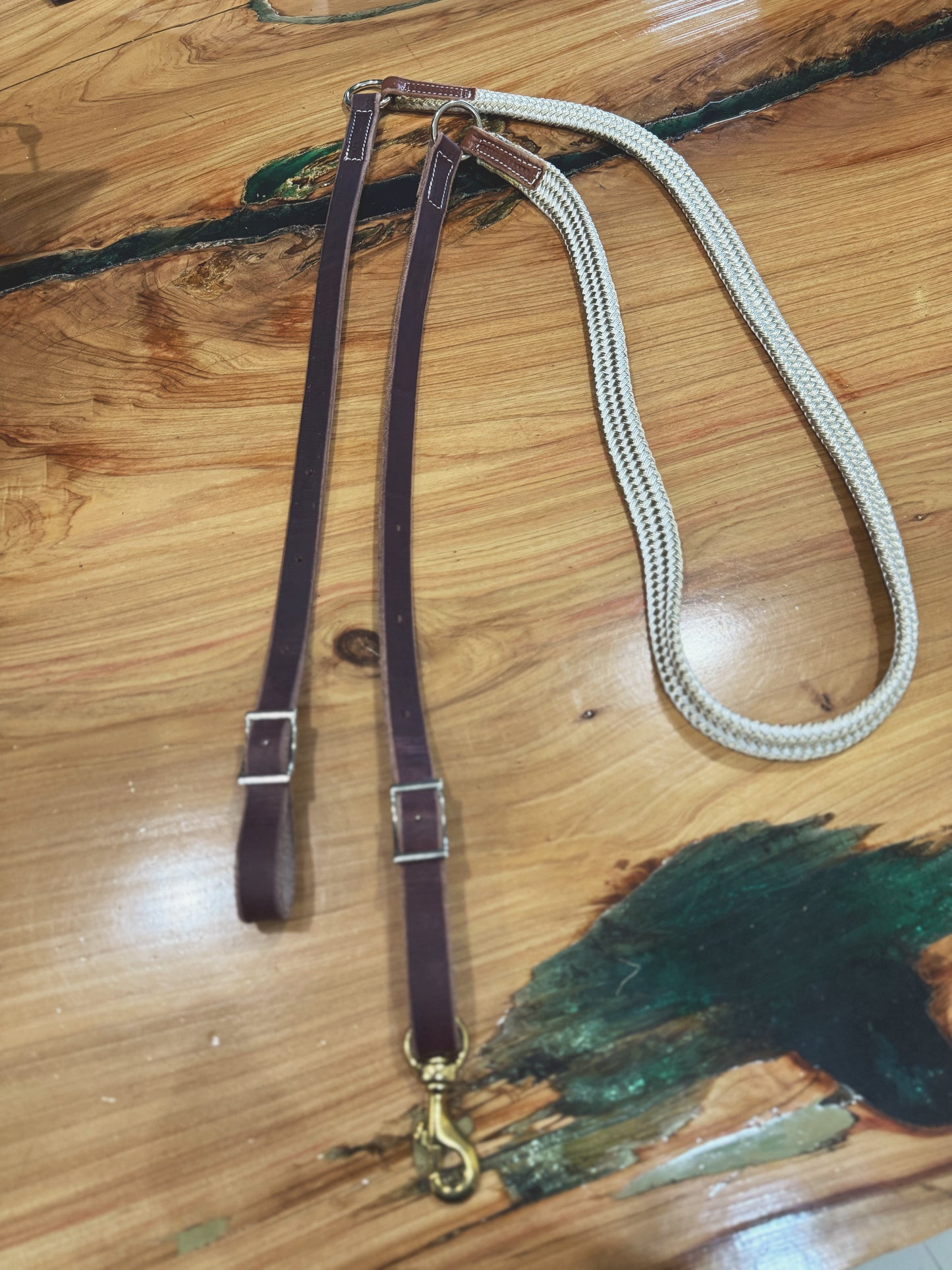 Nylon roping reins