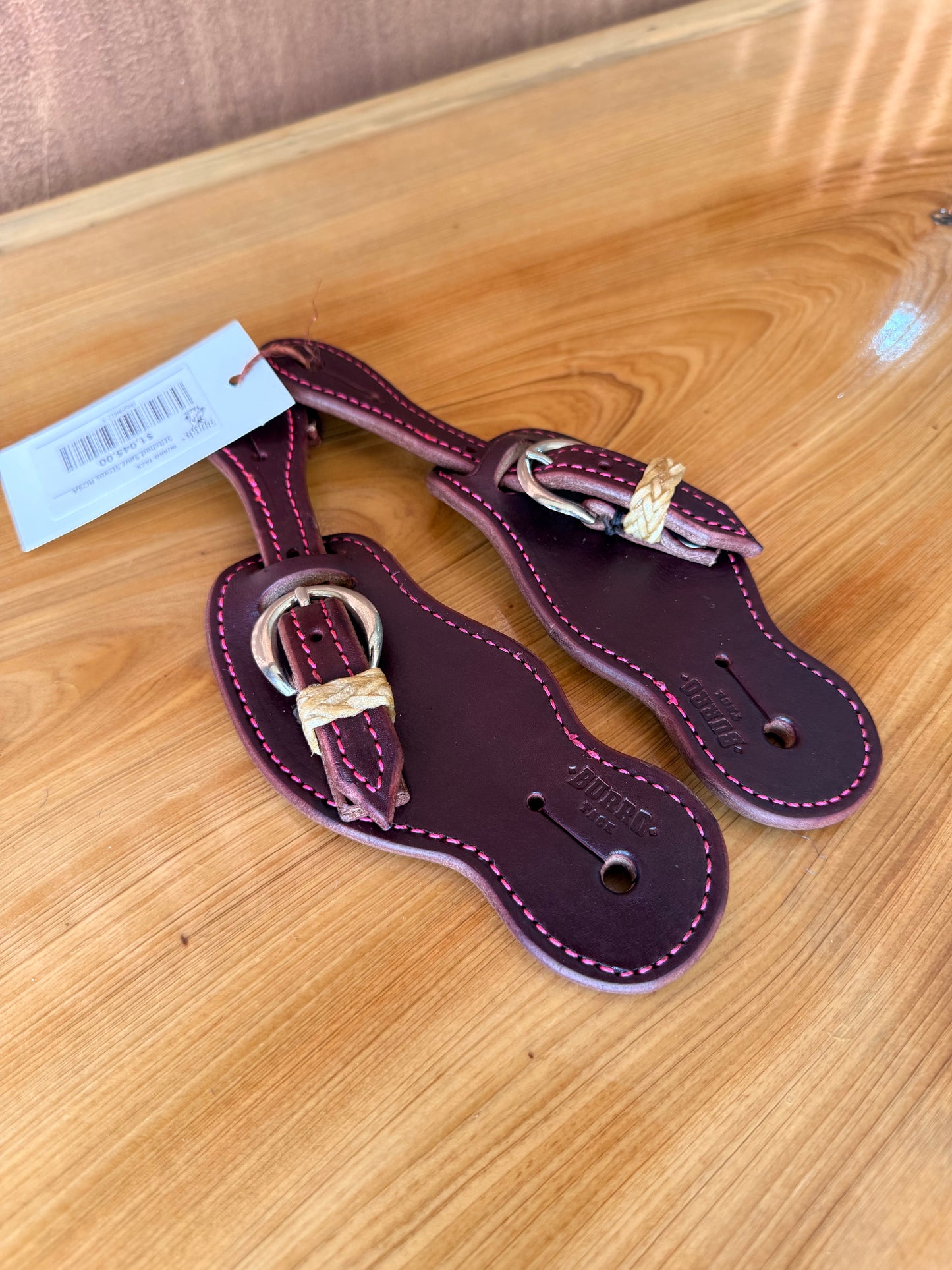 Youth colored stitched spurs straps