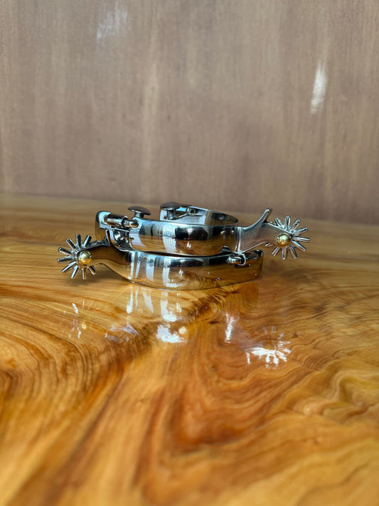 Mirror finish stainless steel spurs