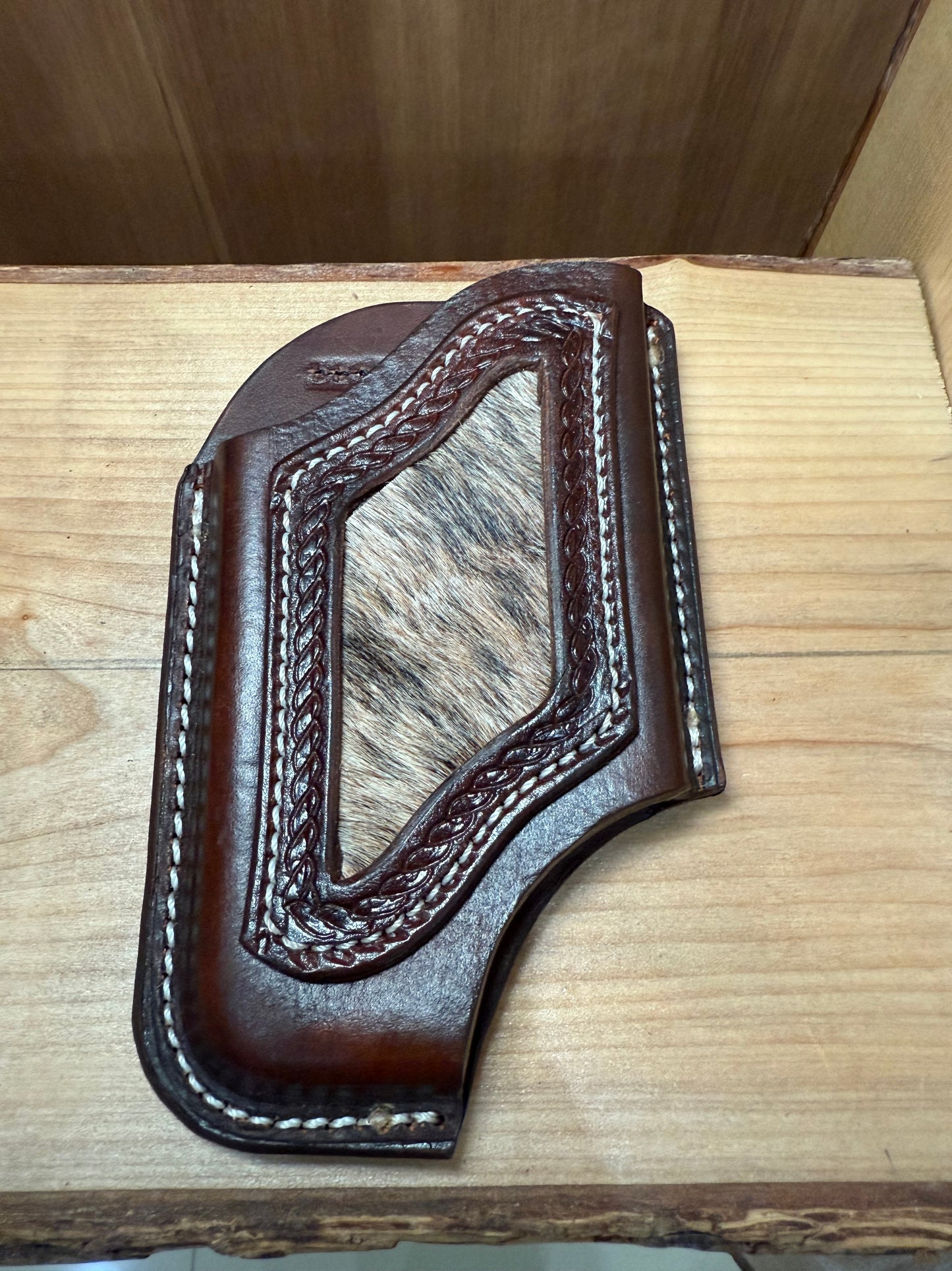 Calf hair western phone case