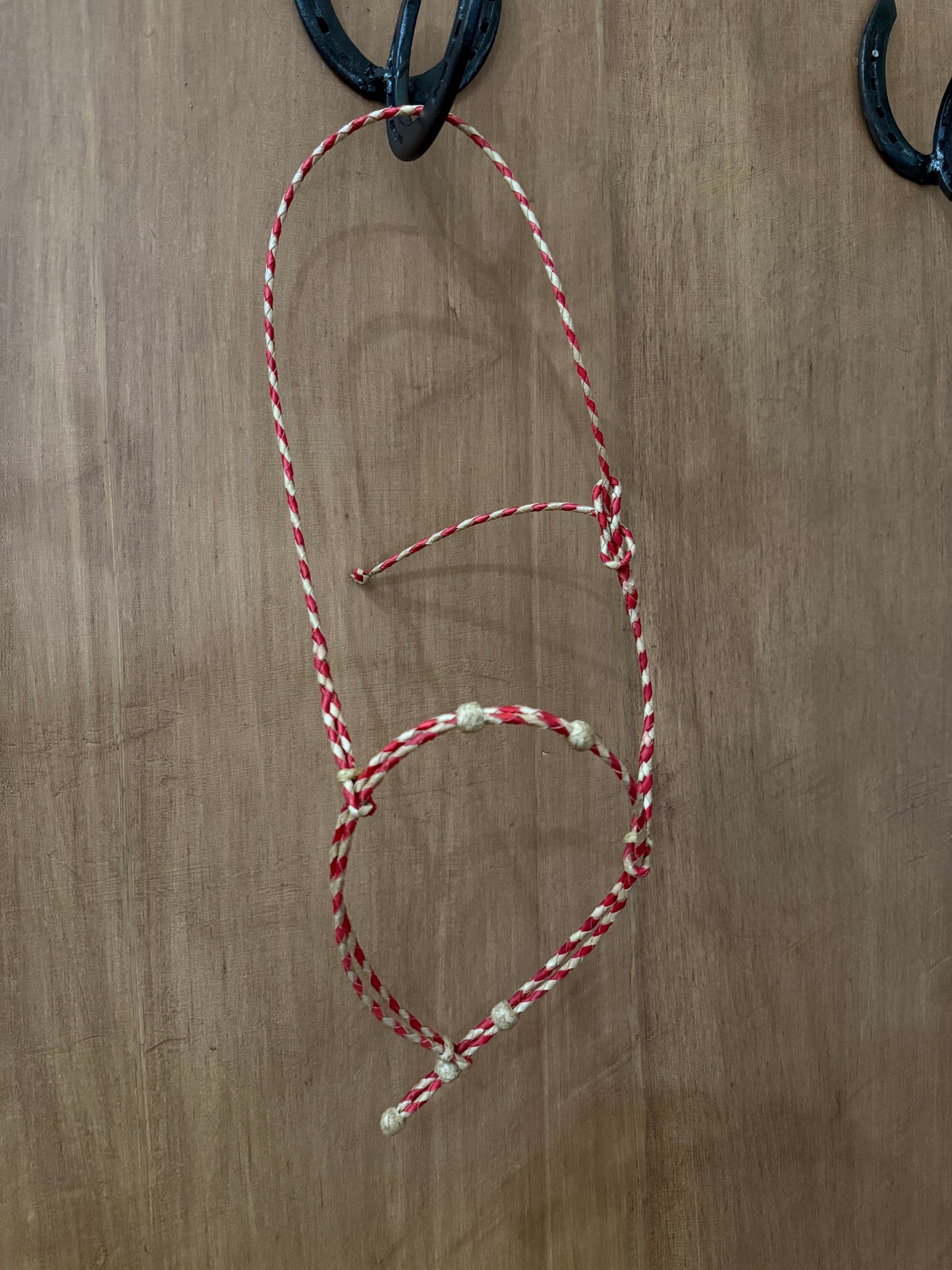 Doubled Braided Rawhide Cavesson