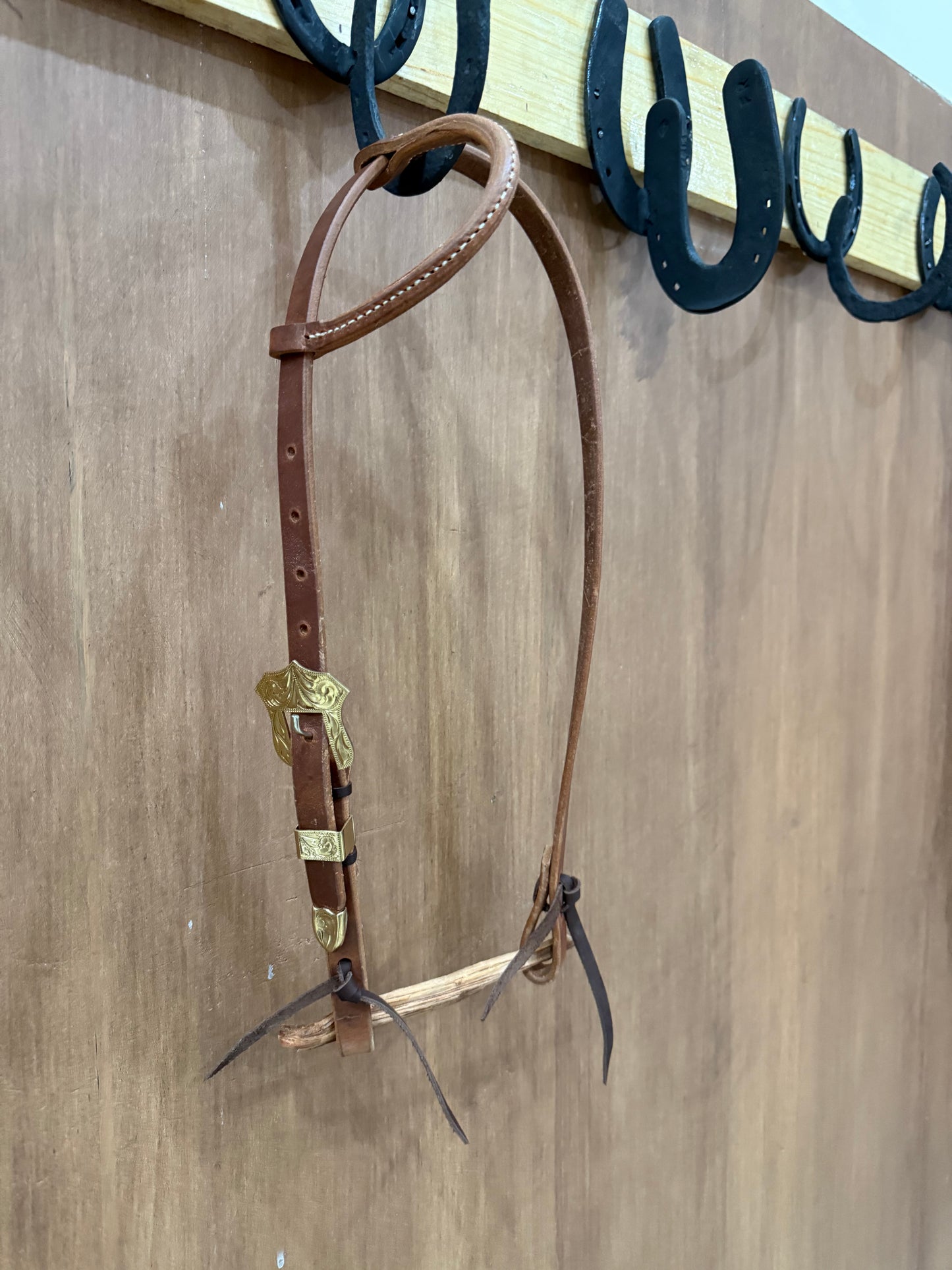 Classic 3/4” one ear with gold buckle set