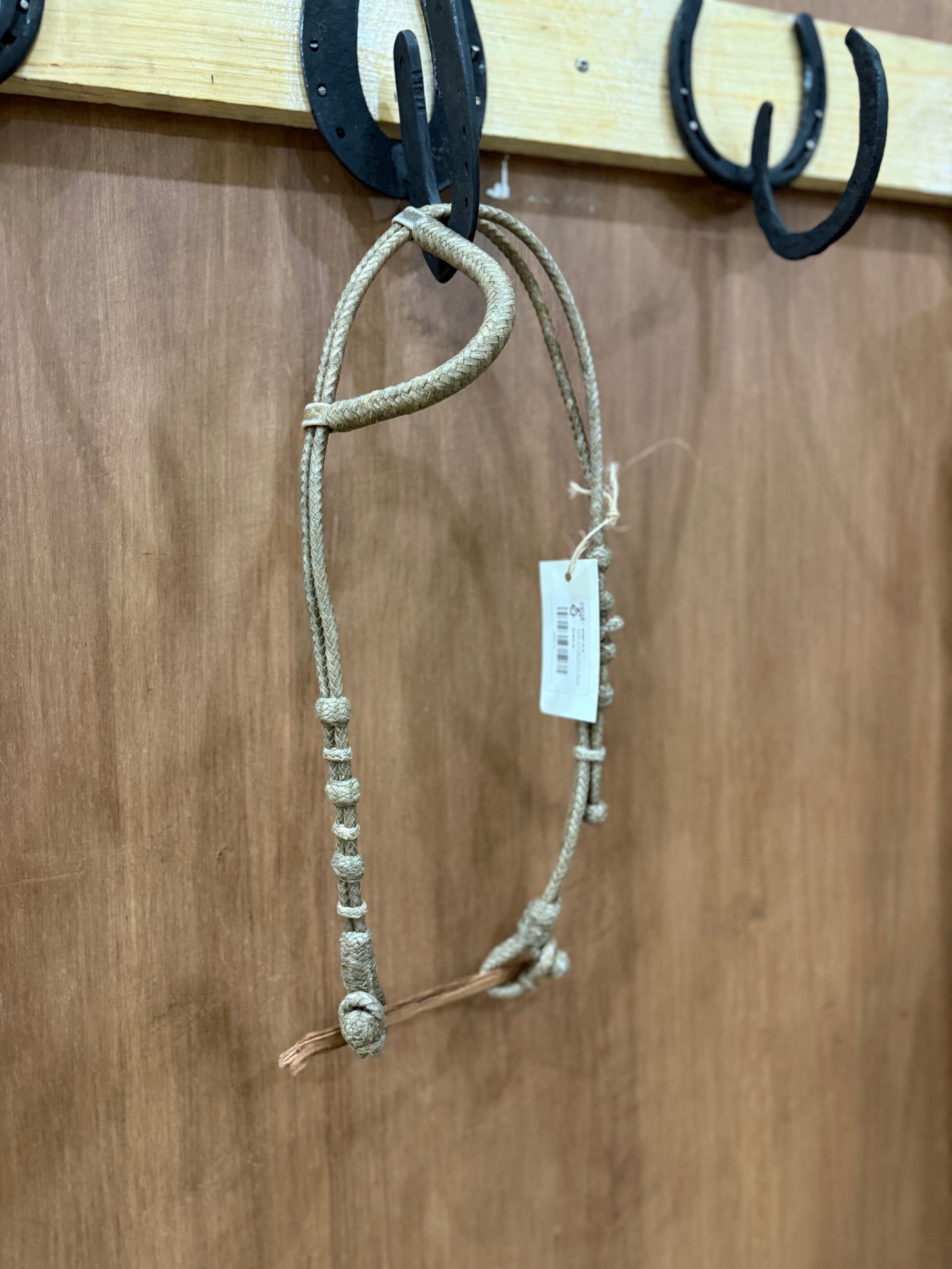 Braided rawhide one ear headstall