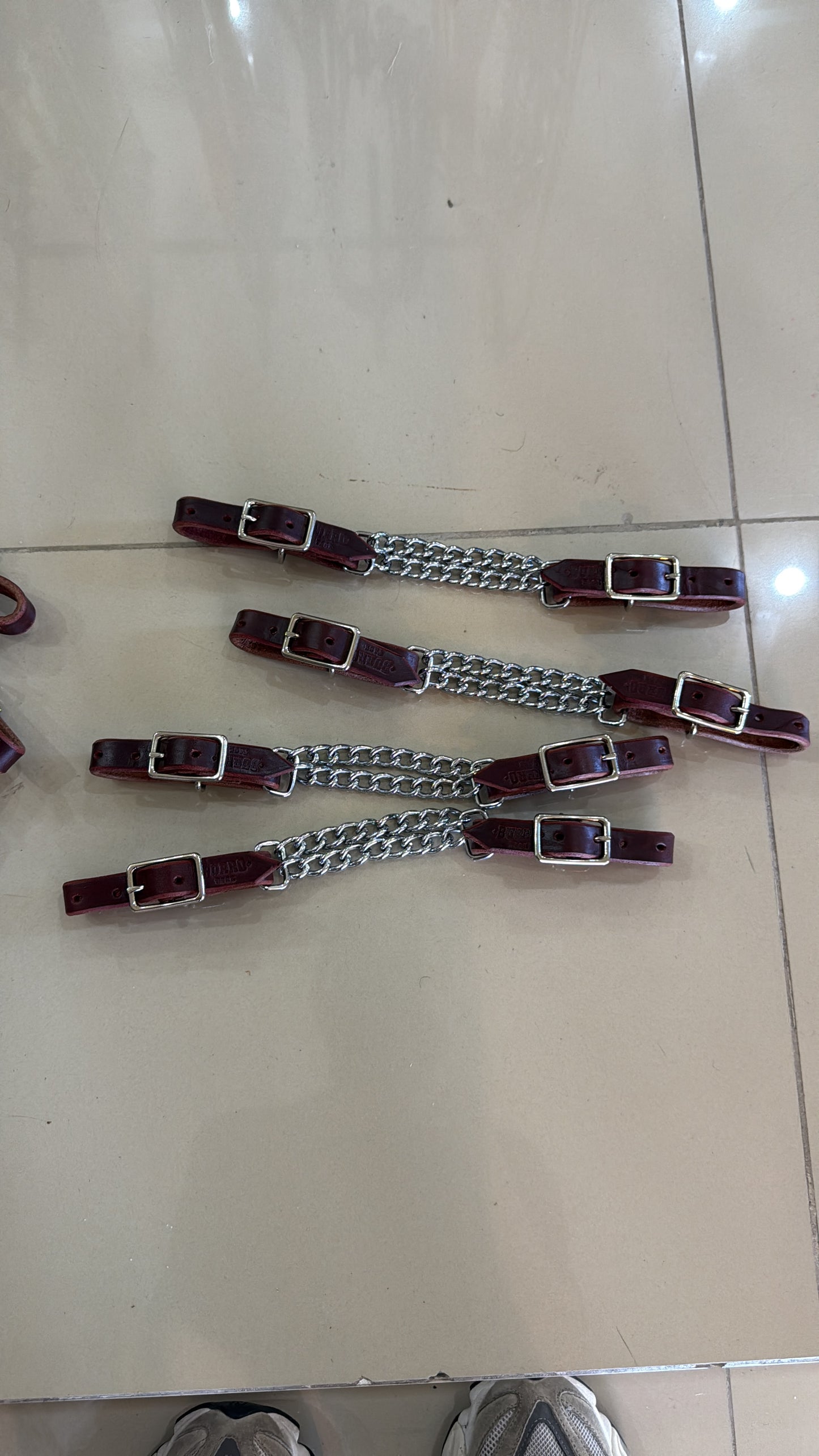 Double chain curb strap
