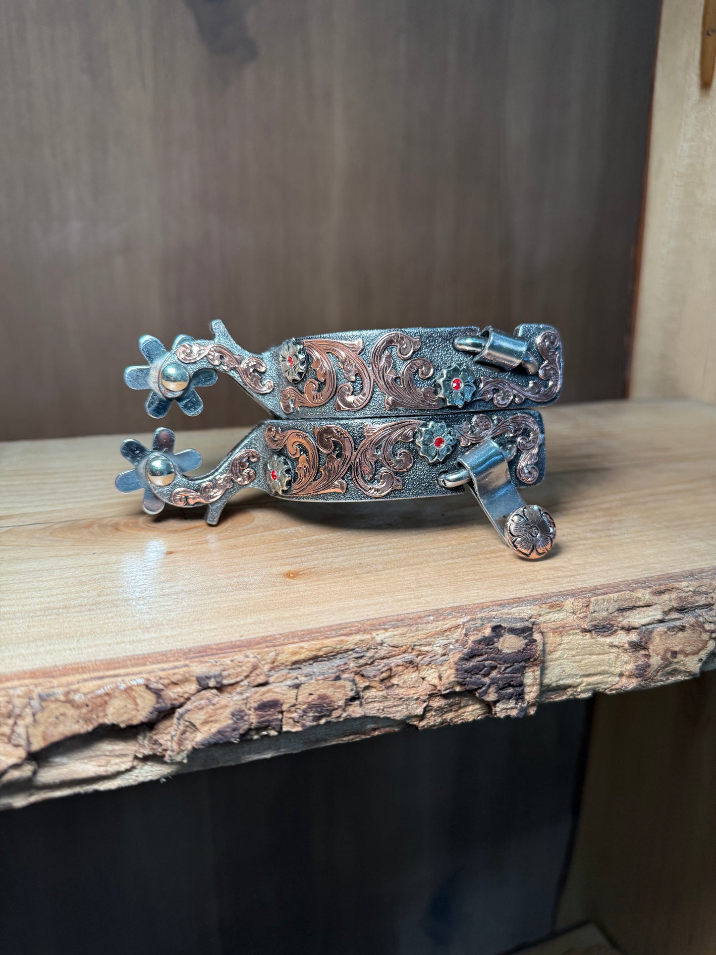 Ladies spurs 6 rose gold