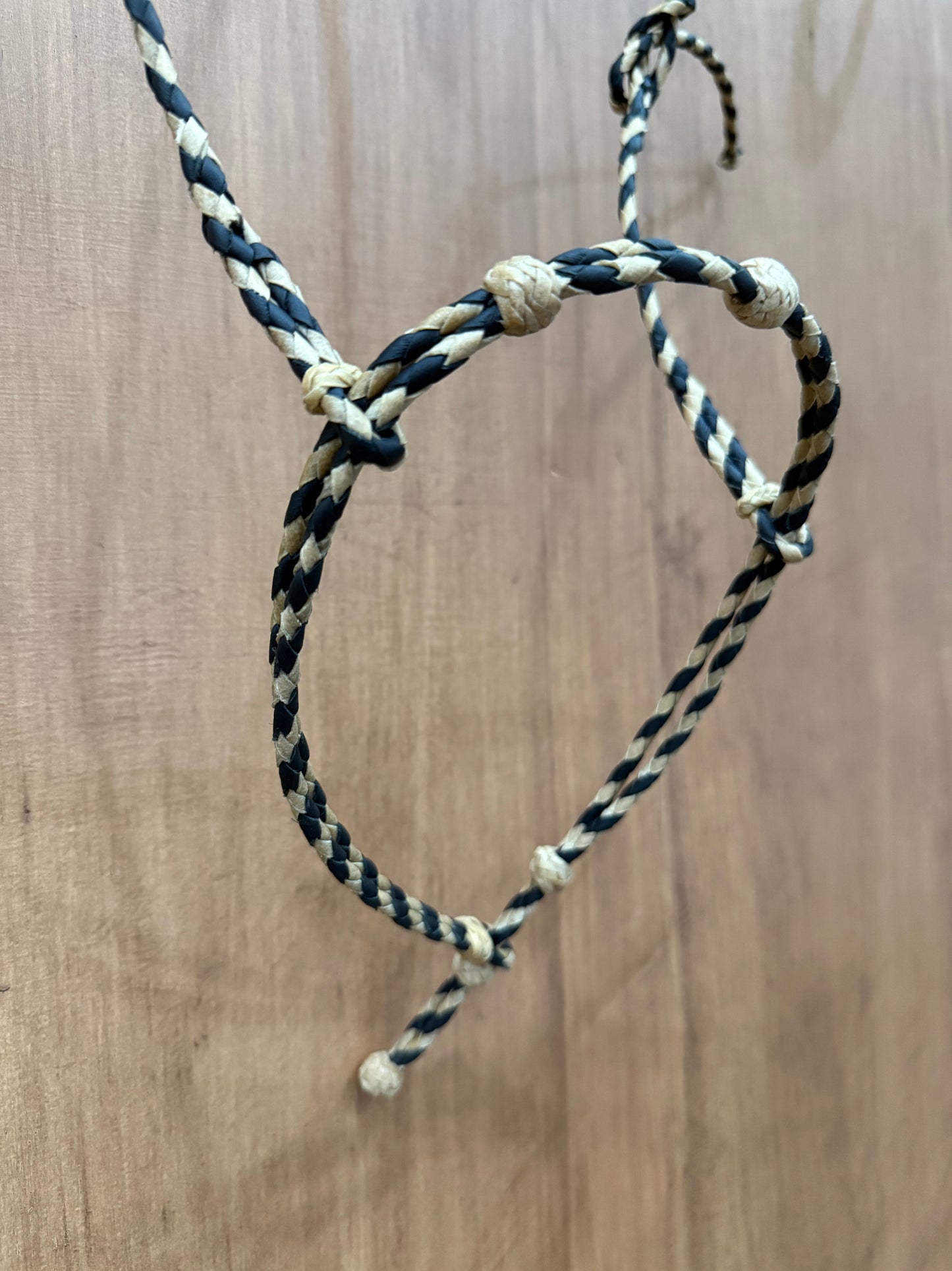 Doubled Braided Rawhide Cavesson