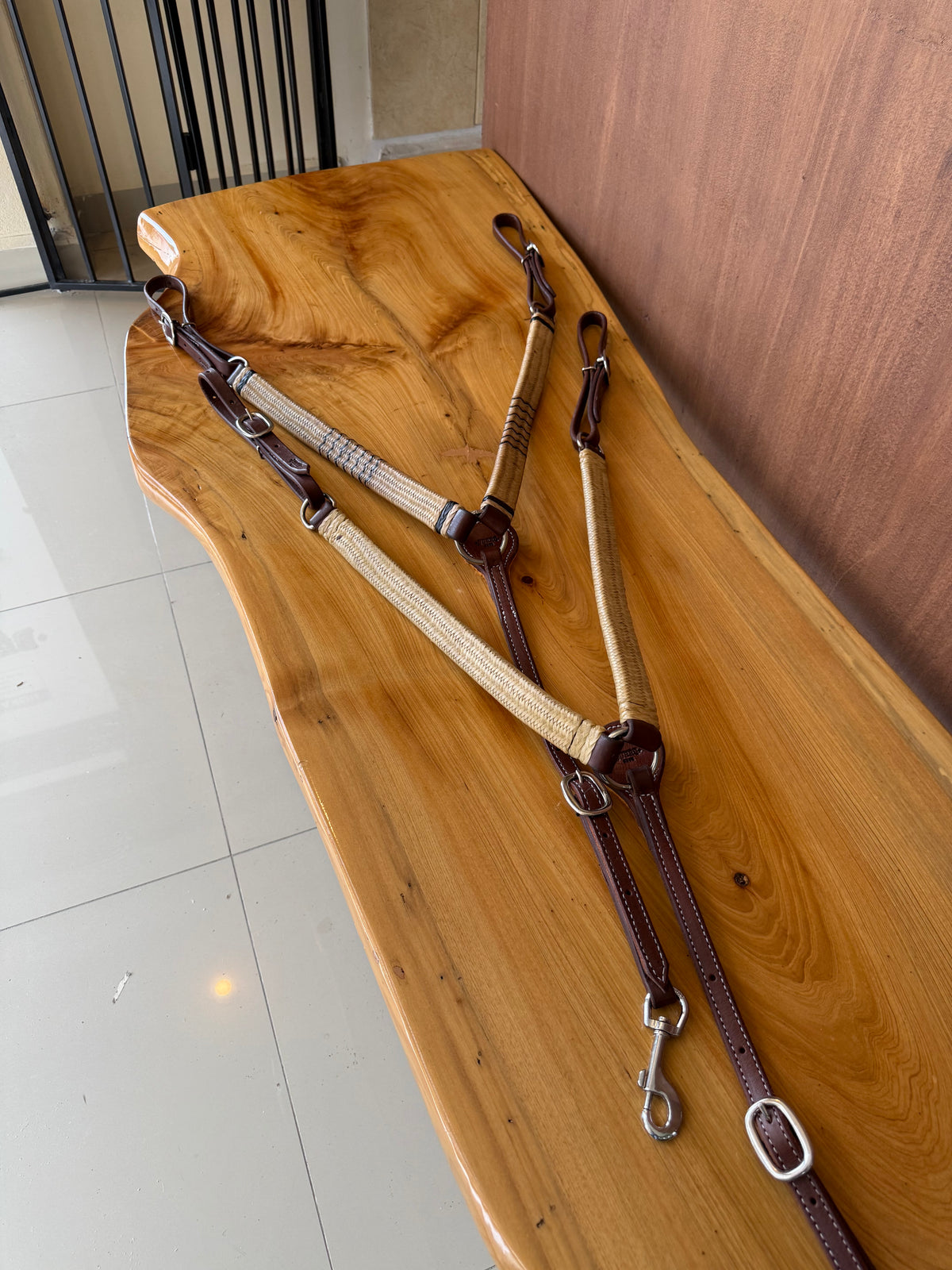 Rawhide breast collar