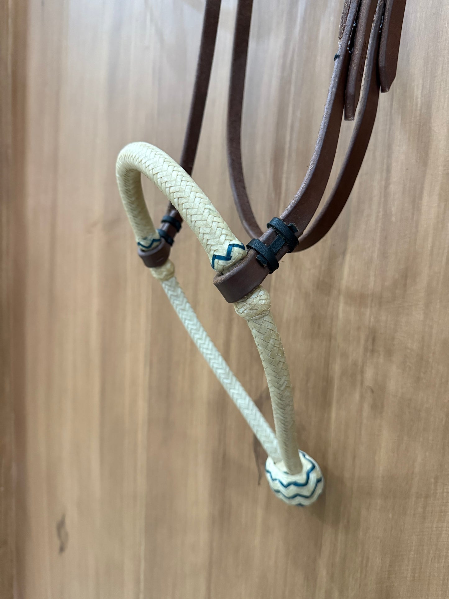 Rawhide braided 5/8" Hackamore bosal with Browband Headstall